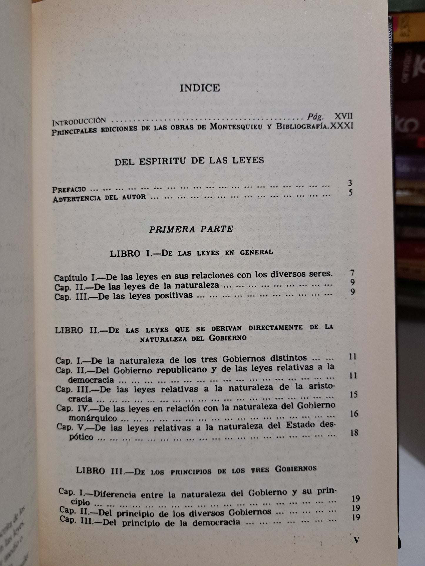 DEL ESPÍRITU DE LAS LEYES I MONTESQUIEU USADO NOVELA JUÁREZ