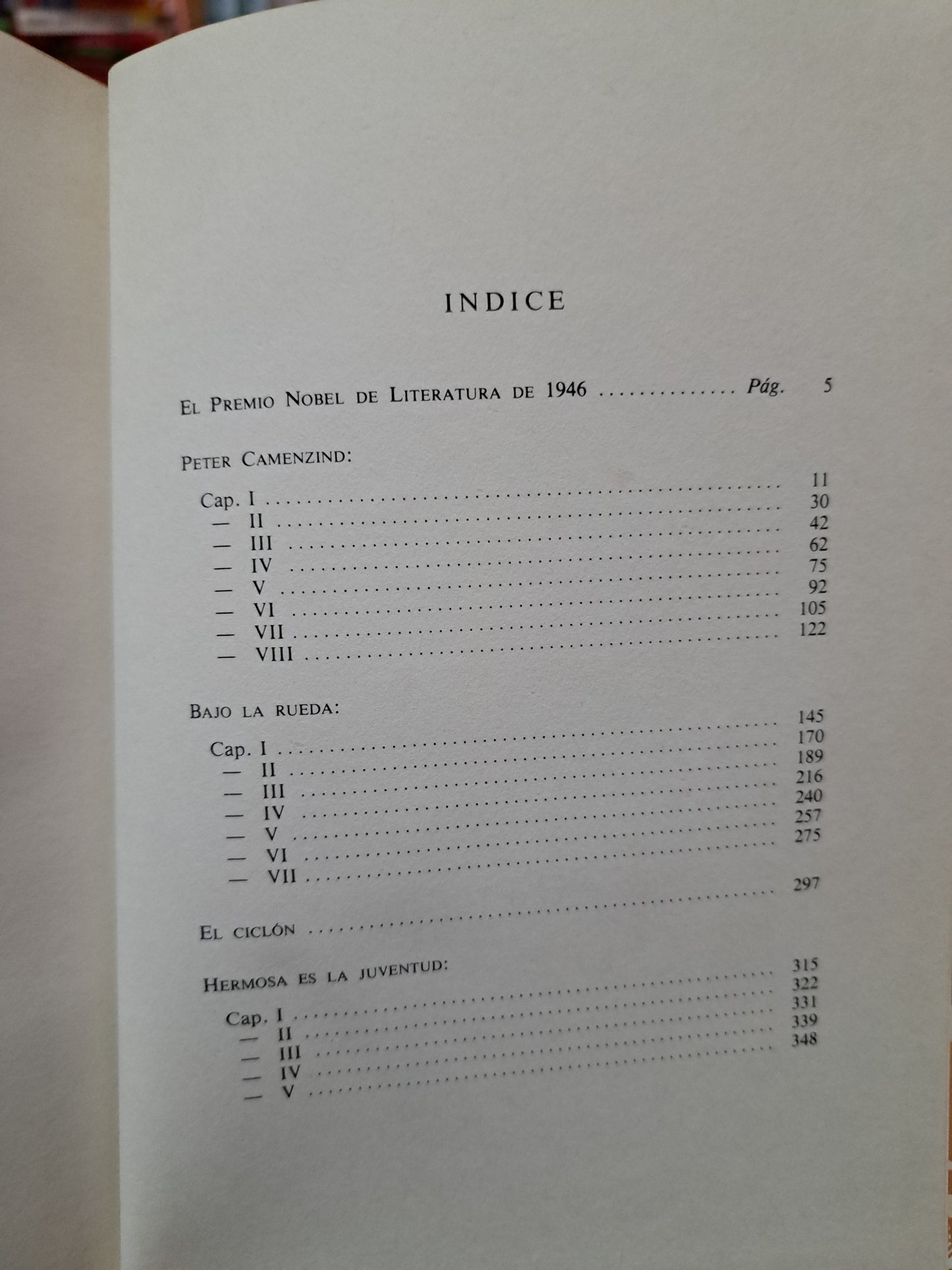 PREMIO NOBEL DE LITERATURA 1946 HERMAN HESSE USADO NOVELA LITERARIO 305