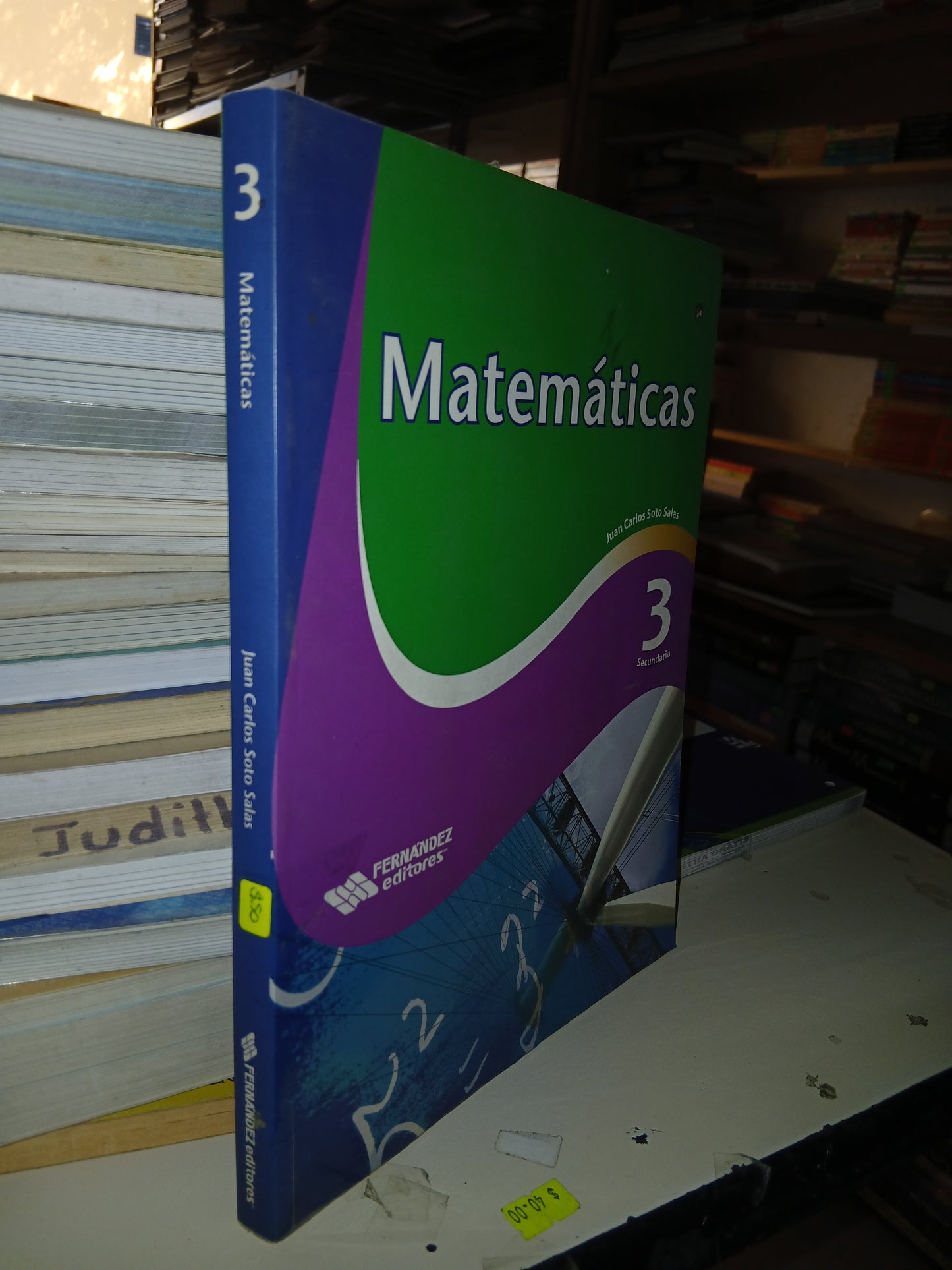 MATEMÁTICAS 3 DE  SECUNDARIA POR JUAN CARLOS SOTO SALAS USADO MATEMÁTICAS LITERARIO 207