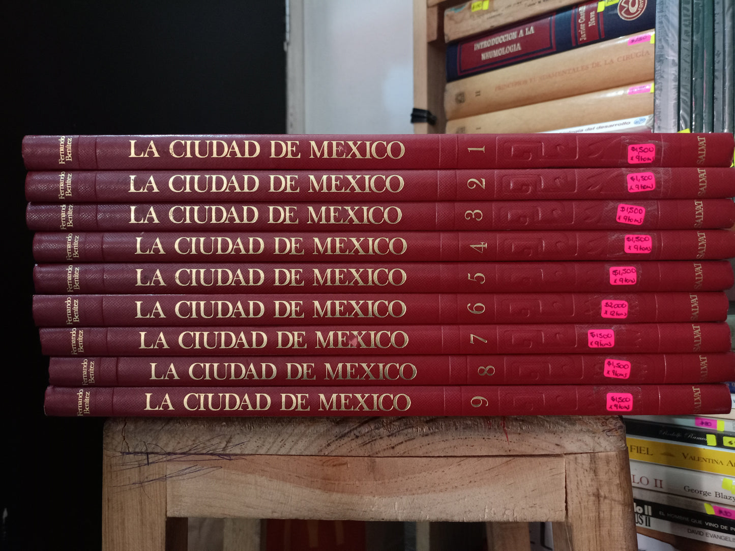 HISTORIA DE LA CIUDAD DE MÉXICO (9 TOMOS) POR FERNANDO BENÍTEZ USADO HISTORIA LITERARIO 305