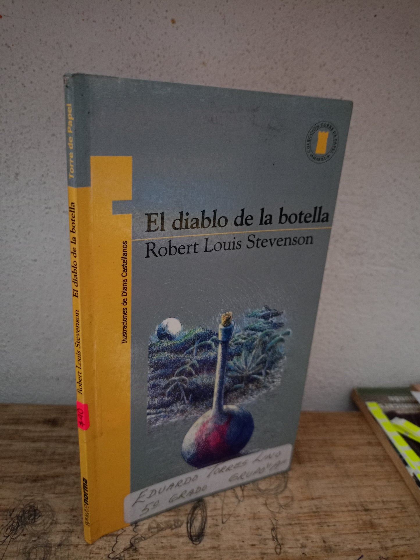EL DIABLO DE LA BOTELLA POR ROBERT LOUIS STEVENSON USADO NOVELA LITERARIO 305