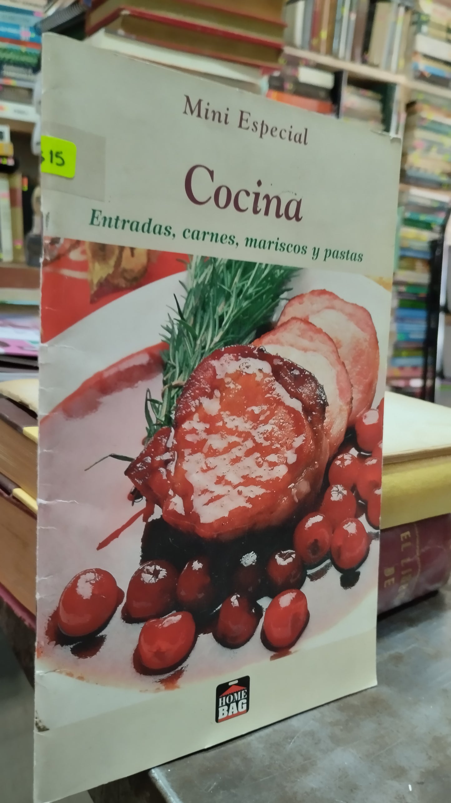 MINI ESPECIAL COCINA ENTRADAS CARNES MARISCOS Y PASTAS LIBRO USADO COCINA ALDAMA