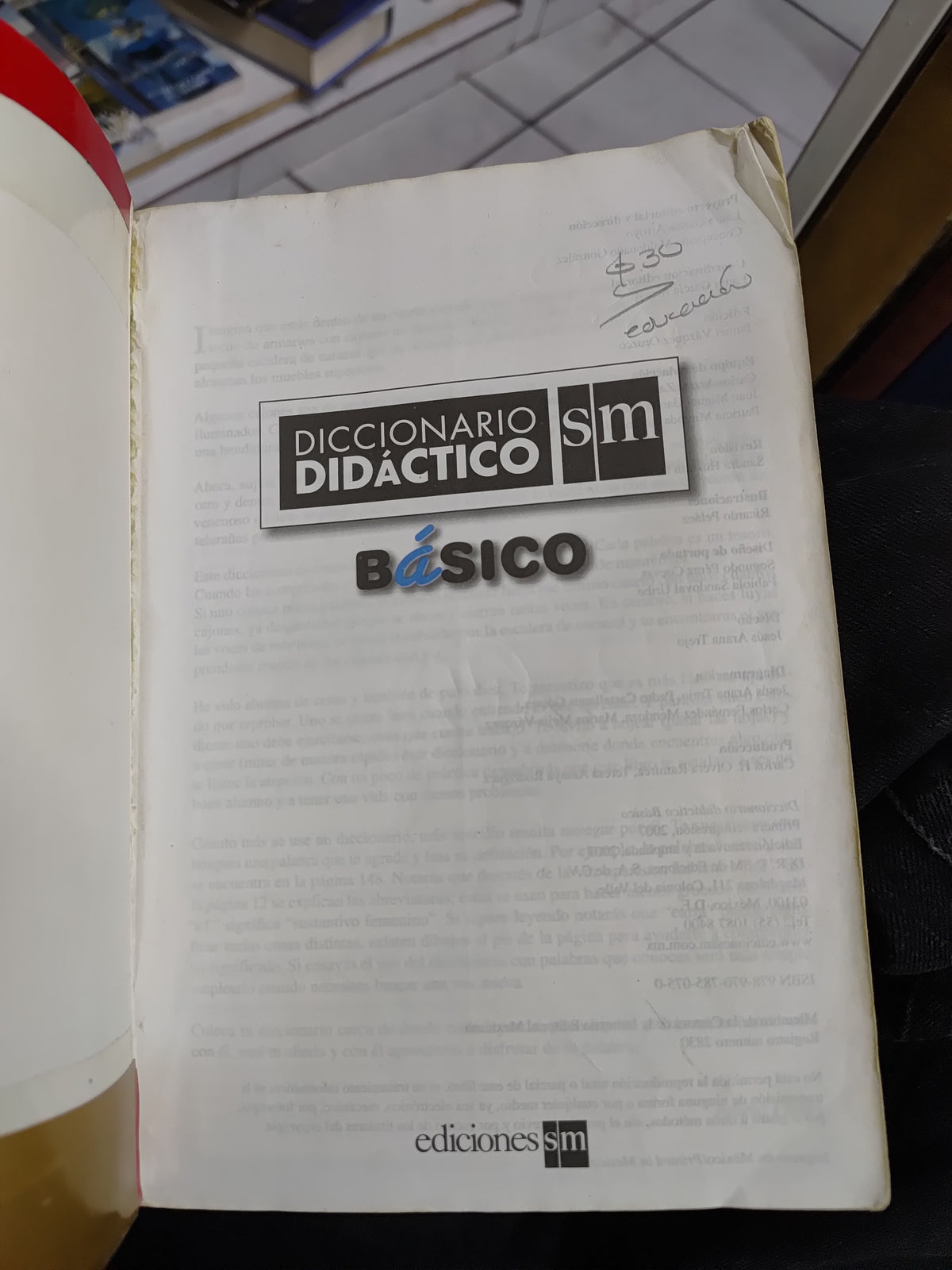 DICCIONARIO DIDACTICO SM USADO EDUCACION JUAREZ 507