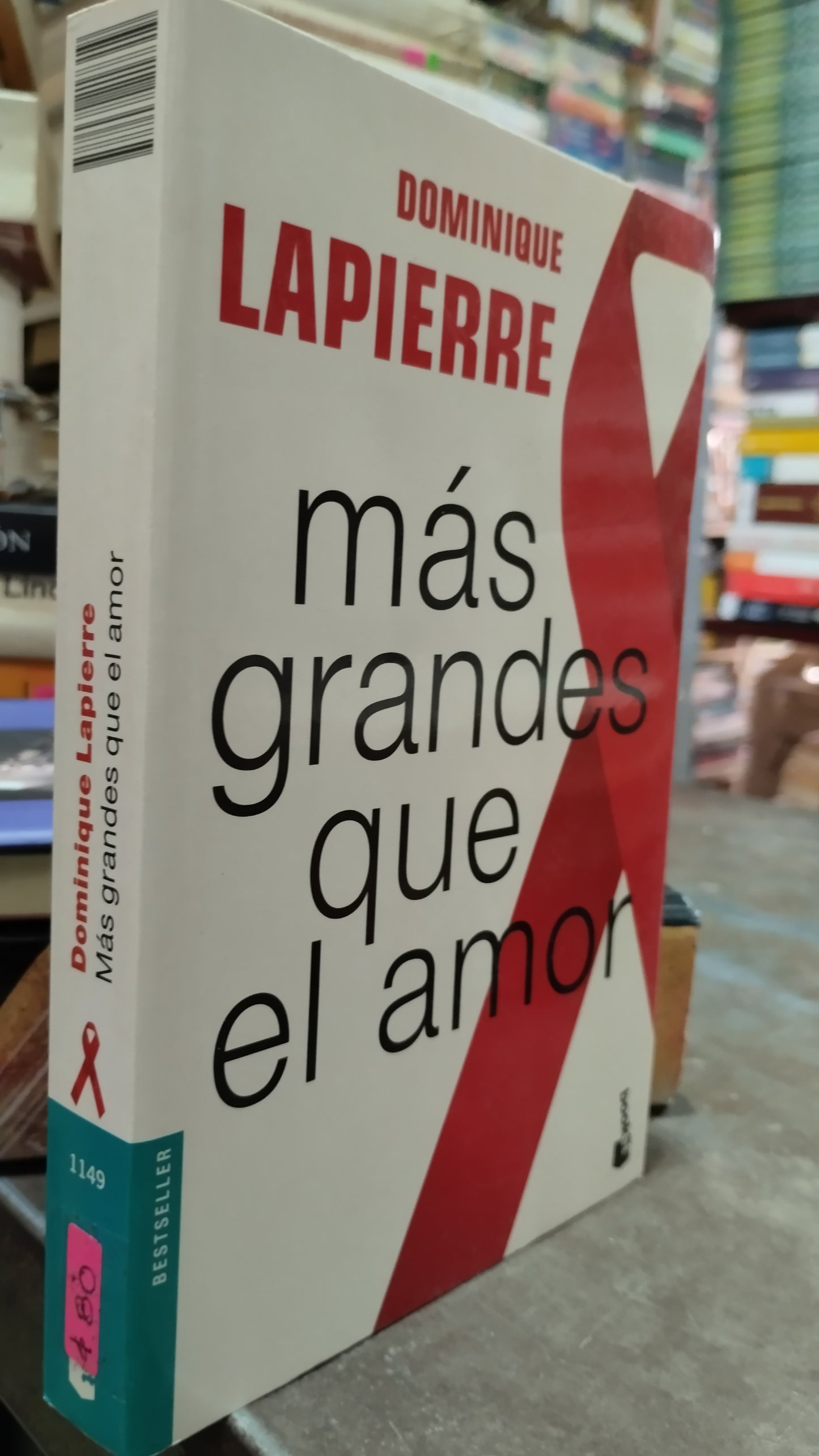 MAS GRANDES QUE EL AMOR POR DOMINIQUE LAPIERRE LIBRO USADO NOVELAS ALDAMA