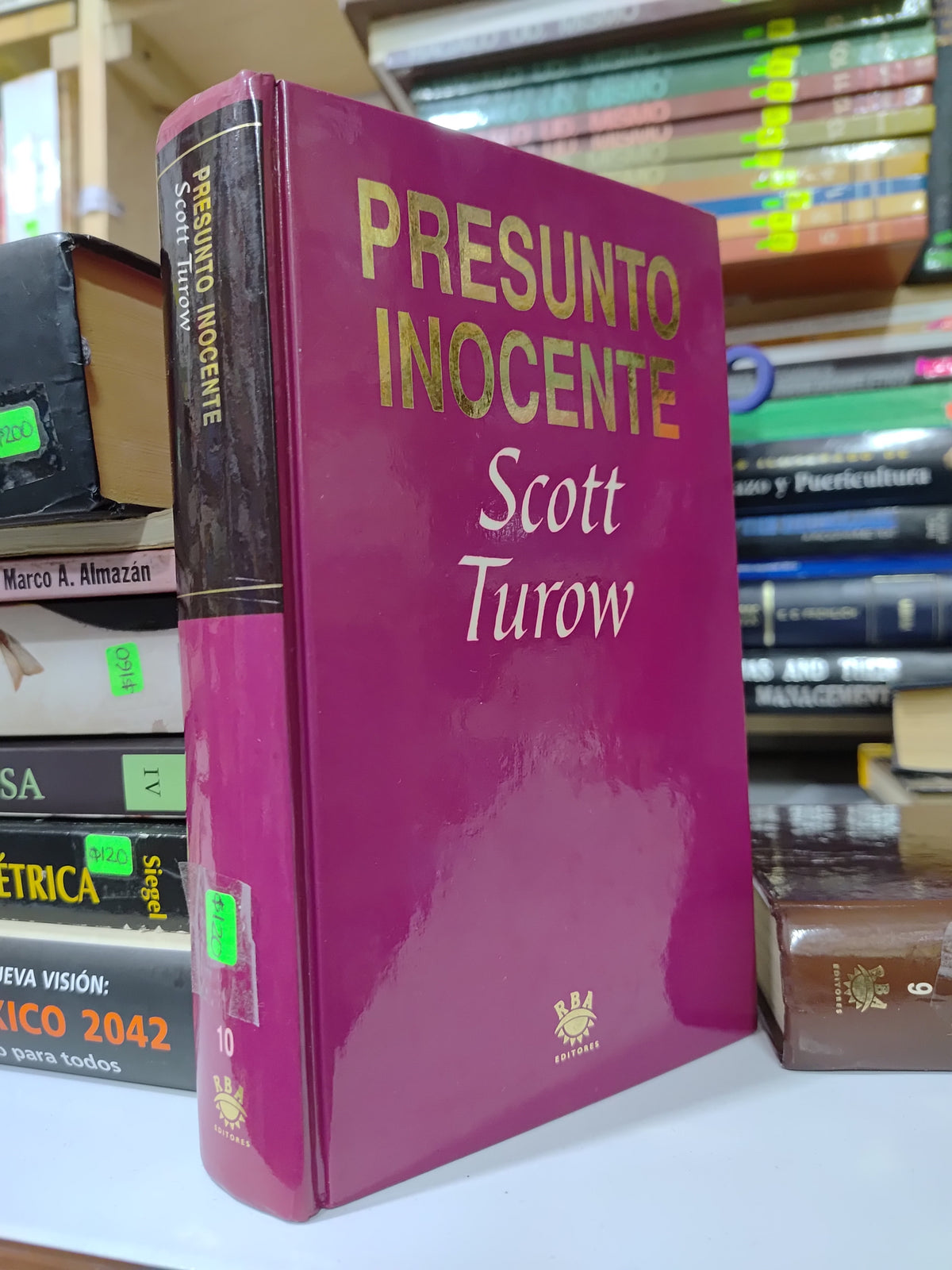 PRESUNTO INOCENTE POR SCOTT TUROW USADO NOVELAS JUAREZ 507
