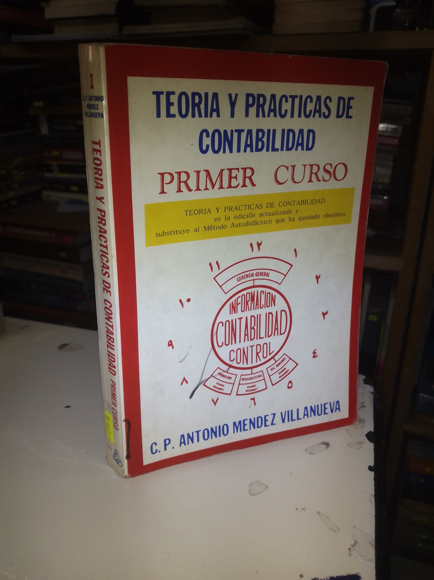 TEORÍA Y PRÁCTICAS DE CONTABILIDAD PRIMER CURSO POR ANTONIO MENDEZ VILLANUEVA USADO ADMINISTRACIÓN LITERARIO 207