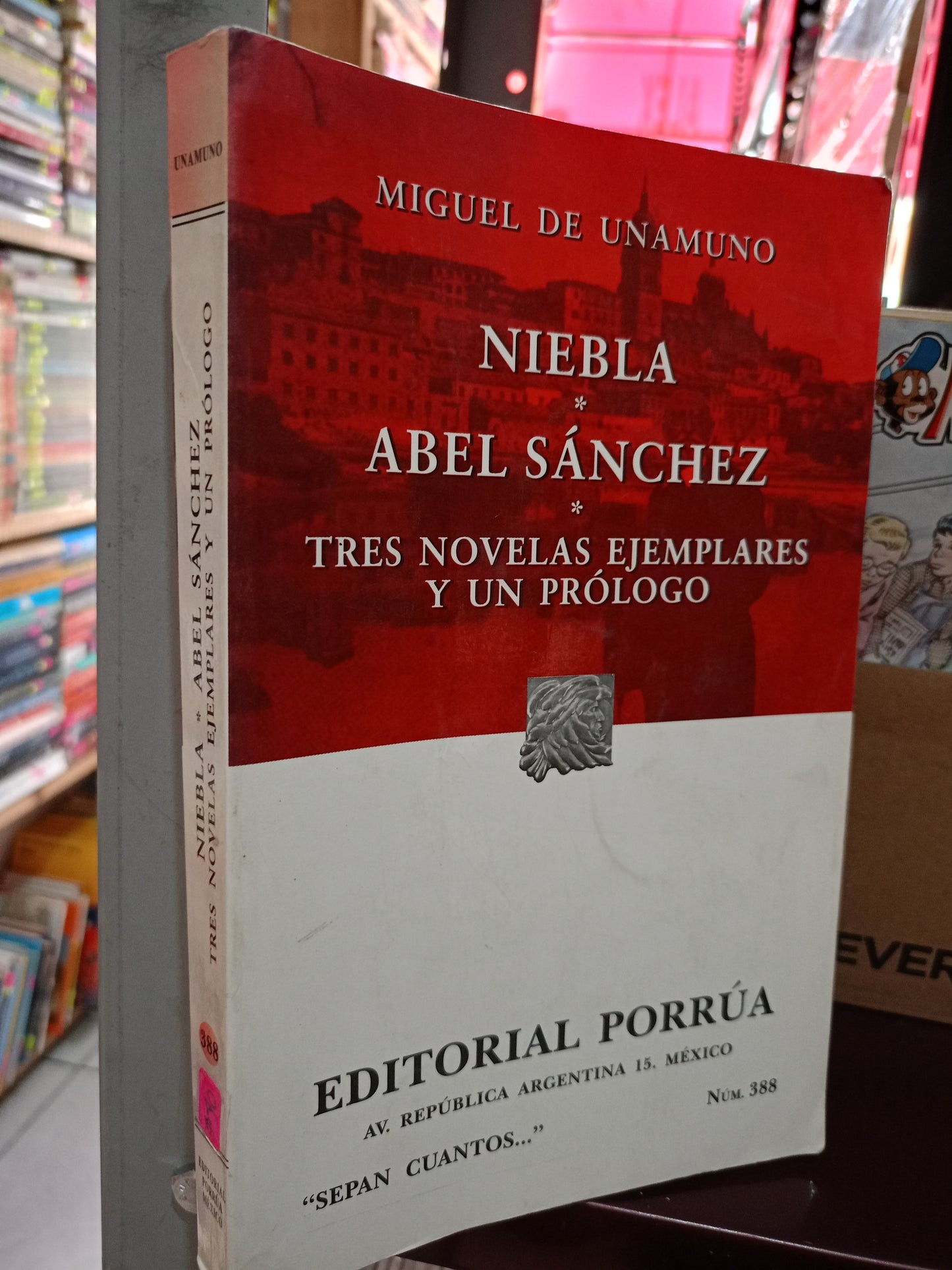 NIEBLA ABEL SANCHEZ TRES NOVELAS EJEMPLARES Y UN PROLOGO POR MIGUEL DE UNAMUNO USADO NOVELA LITERARIO 305