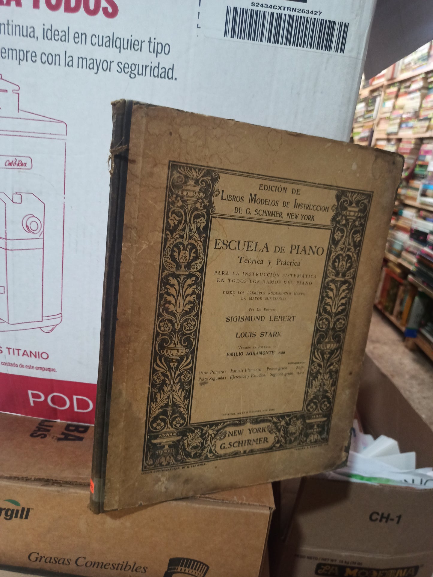 ESCUELA DE PIANO POR SIGISMUND LEBERT USADO ANTIGUOS ALDAMA