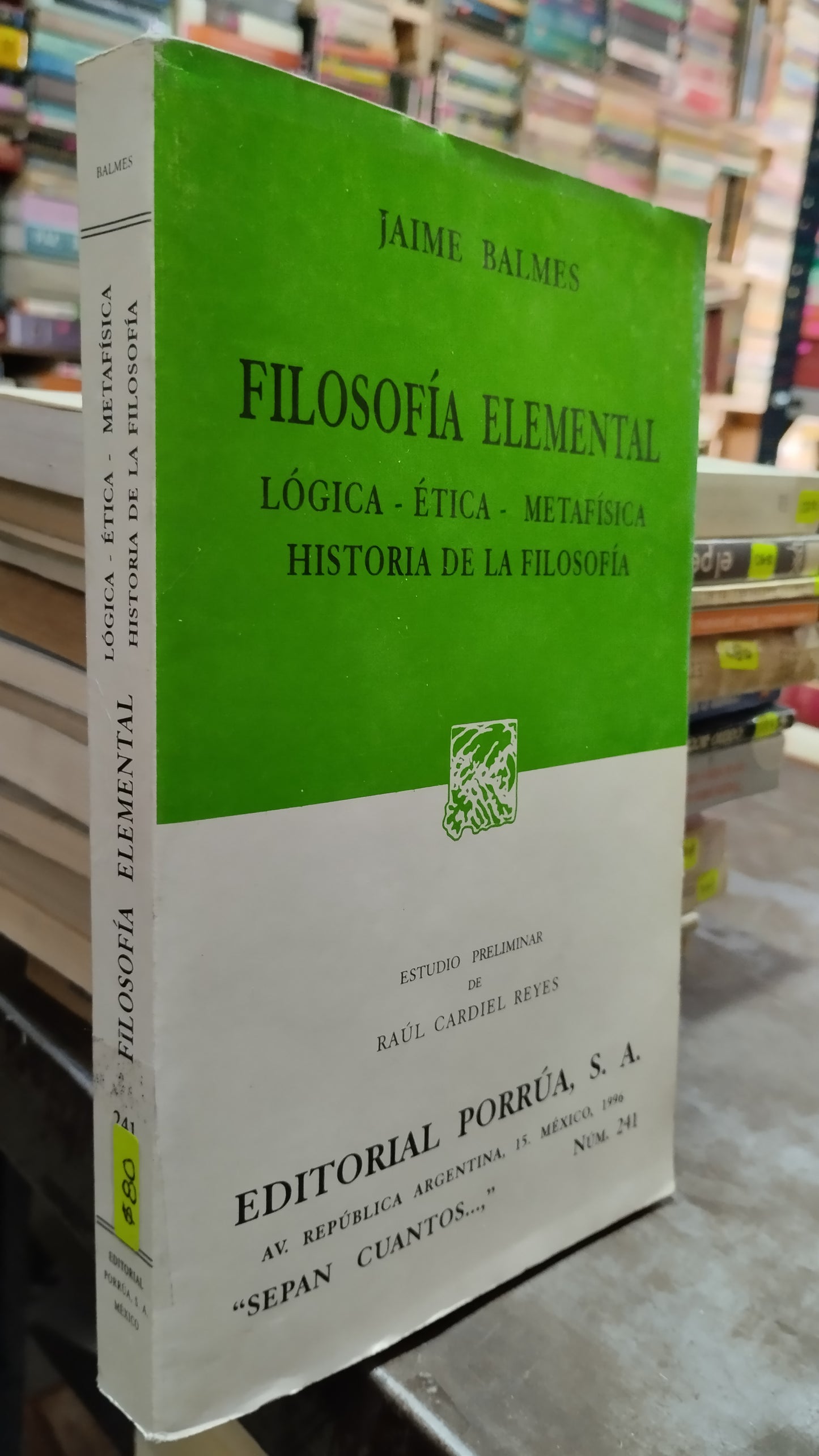 FILOSOFIA ELEMENTAL POR JAIME BALMES LIBRO USADO SOCIOLOGIA ALDAMA