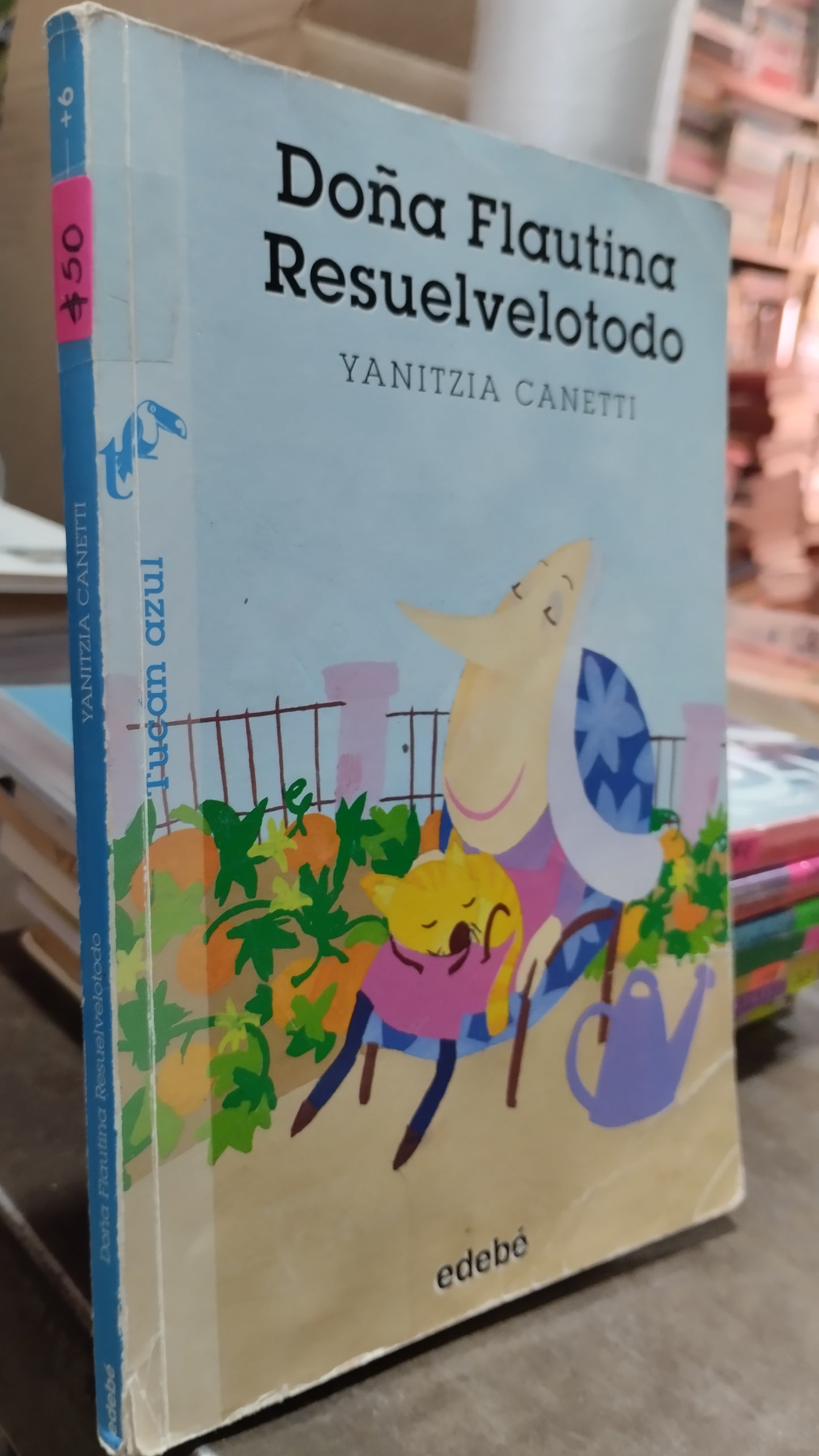 DOÑA FLAUTINA RESUELVELOTODO POR YANITZIA CANETTI LIBRO USADO INFANTIL ALDAMA