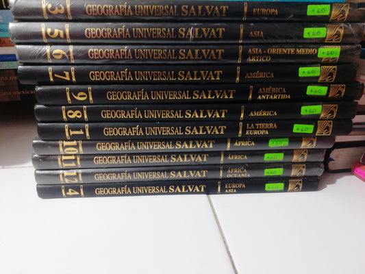GEOGRAFÍA UNIVERSAL SALVAT USADO ENCICLOPEDIA JUÁREZ