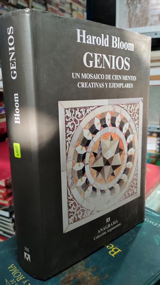GENIOS POR HAROLD BLOOM LIBRO USADO NOVELAS ALDAMA