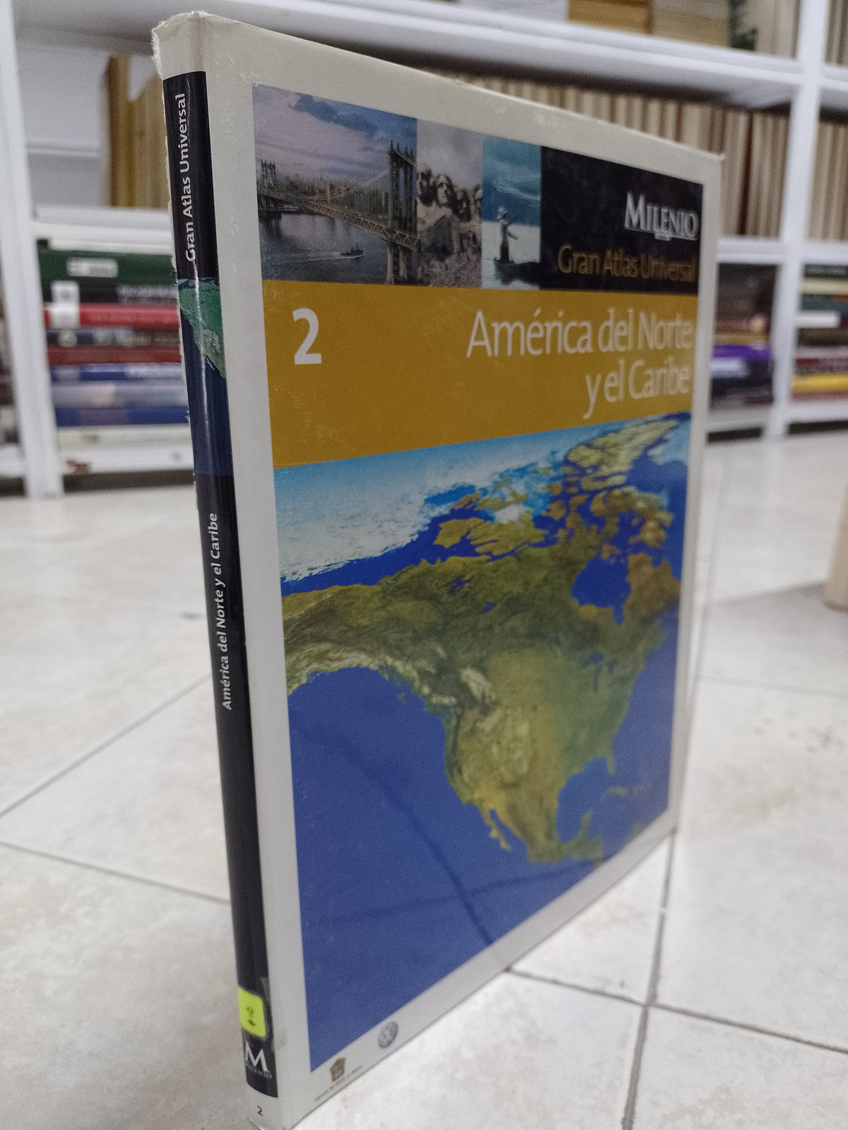 AMERICA DEL NORTE Y EL CARIBE 2 POR GRAN ATLAS UNIVERSAL USADO GEOGRAFIA JUAREZ 515