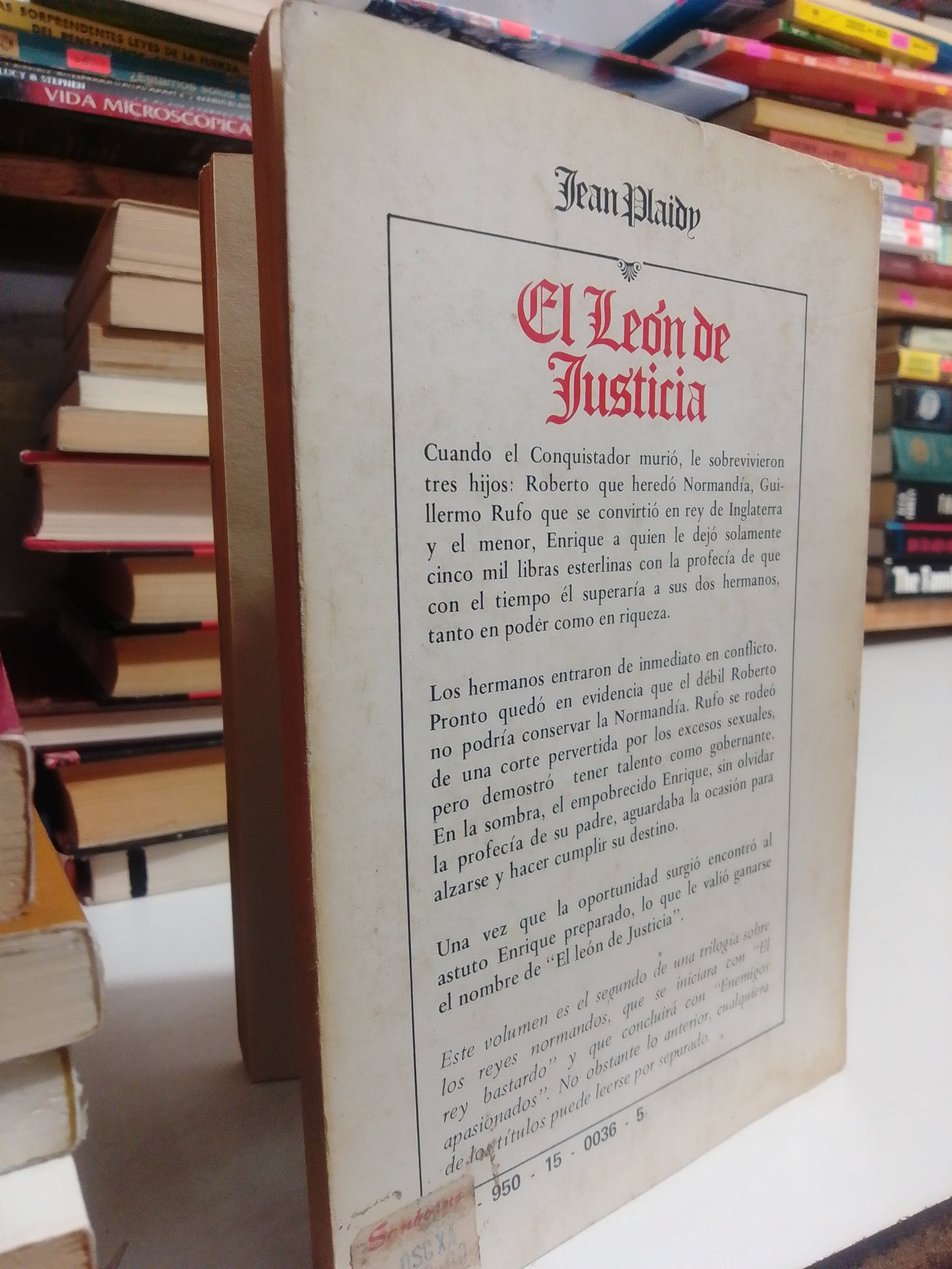 EL LEON DE JUSTICIA POR JEAN PLAIDY USADO NOVELA JUÁREZ