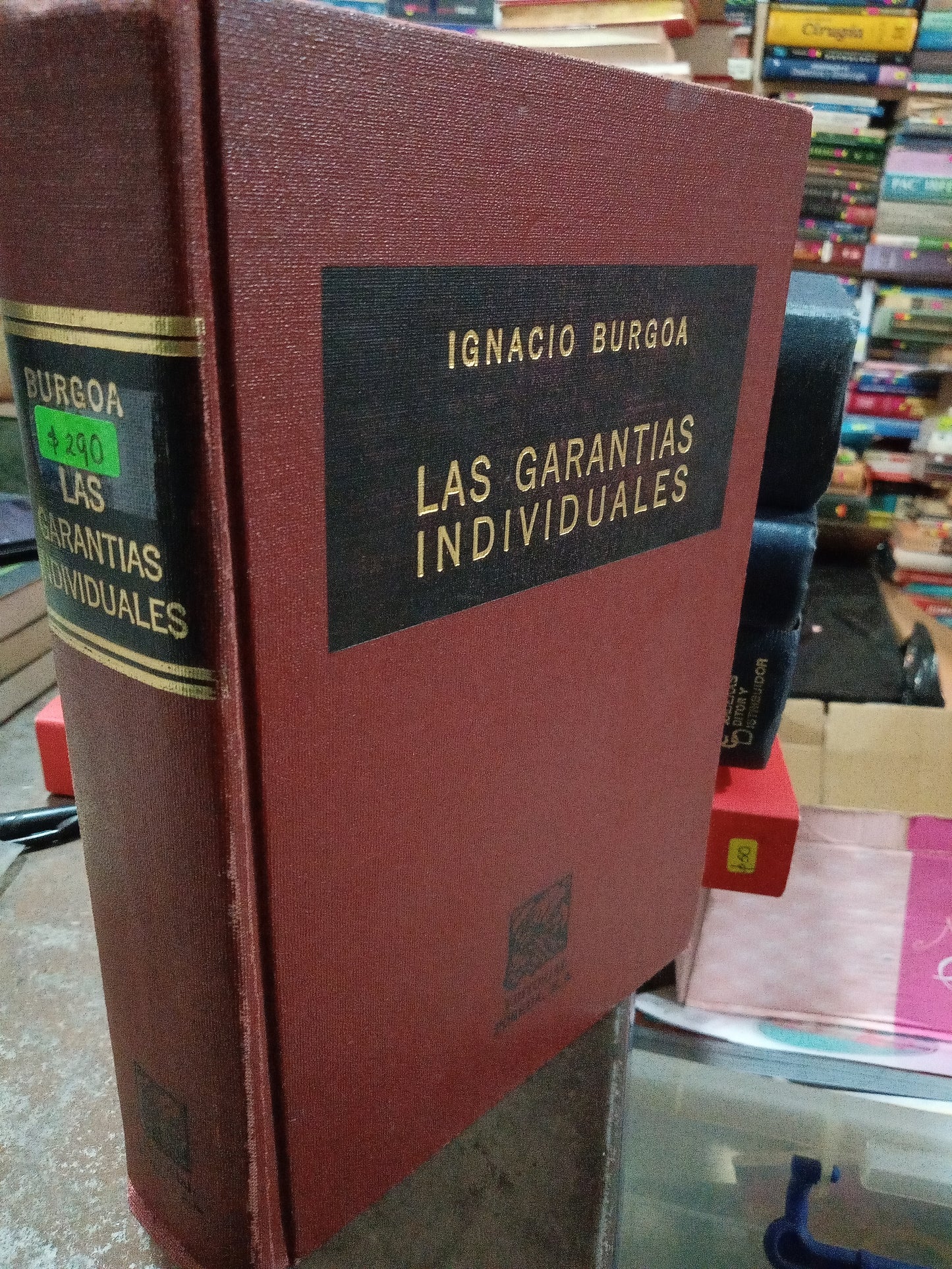 LAS GARANTÍAS INDIVIDUALES POR IGNACIO BURGOA USADO DERECHO ALDAMA