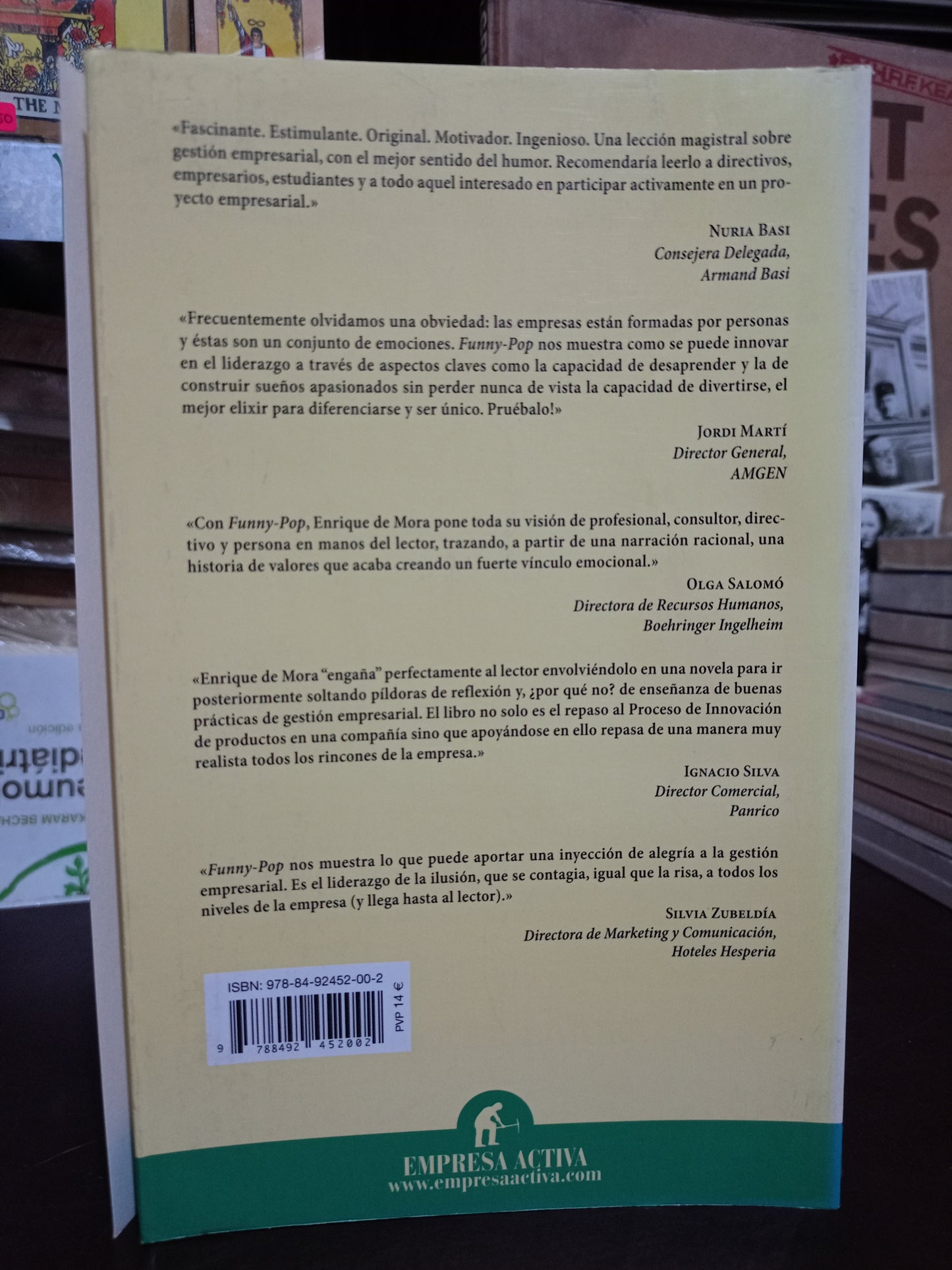 FUNNY POP POR ENRIQUE DE MORA USADO SUPERACIÓN PERSONAL LITERARIO 305