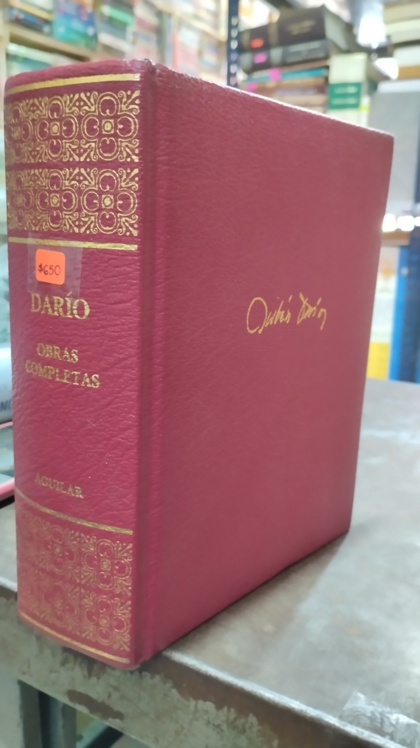 DARIO OBRAS COMPLETAS POR EDITORIAL AGUILAR LIBRO USADO ANTIGUO ALDAMA