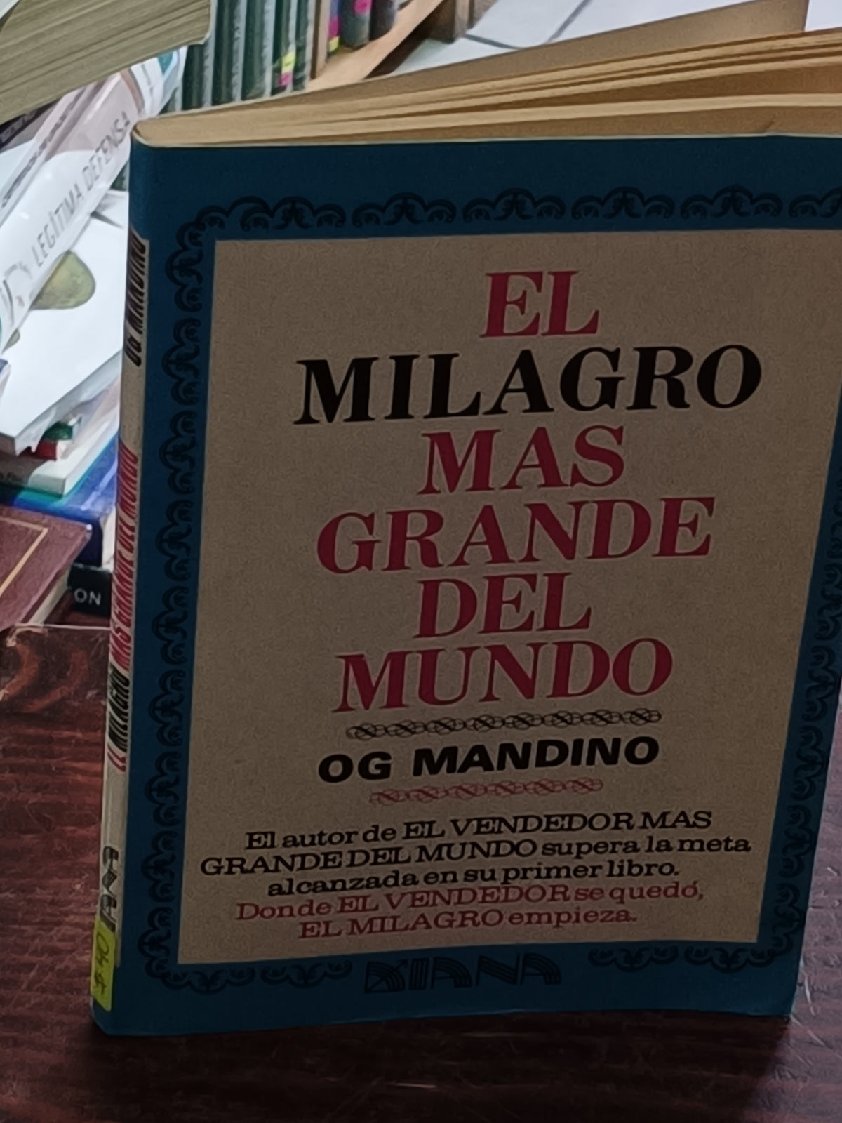 EL MILAGRO MAS GRANDE DEL MUNDO OG MANDINO USADO S.PERSONAL LITERARIO 305
