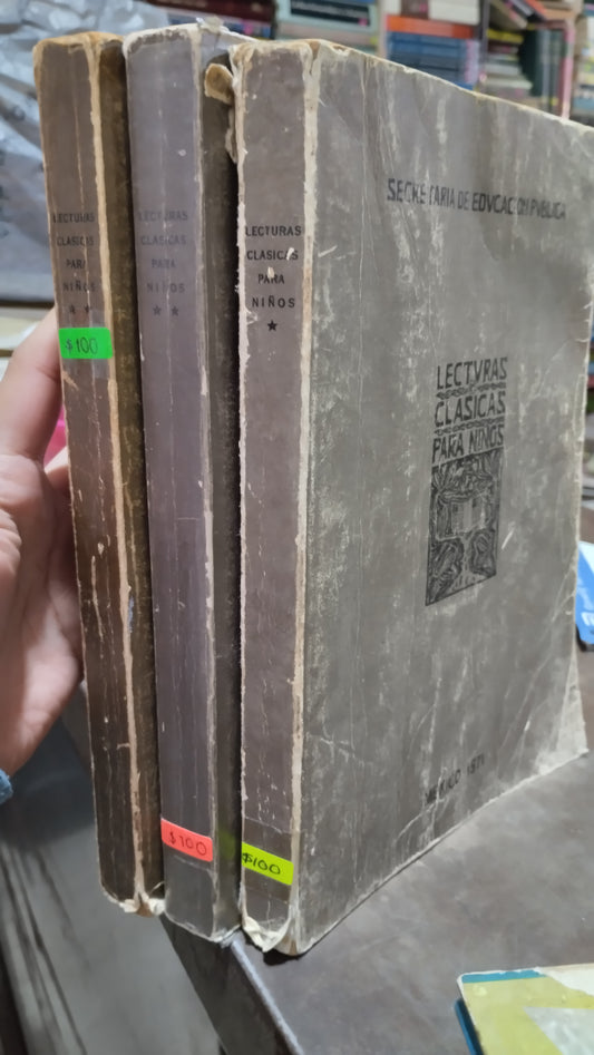 LECTURAS CLASICAS PARA NIÑOS POR LA SECRETARIA DE EDUCACION PUBLICA LIBRO USADO INFANTIL ALDAMA
