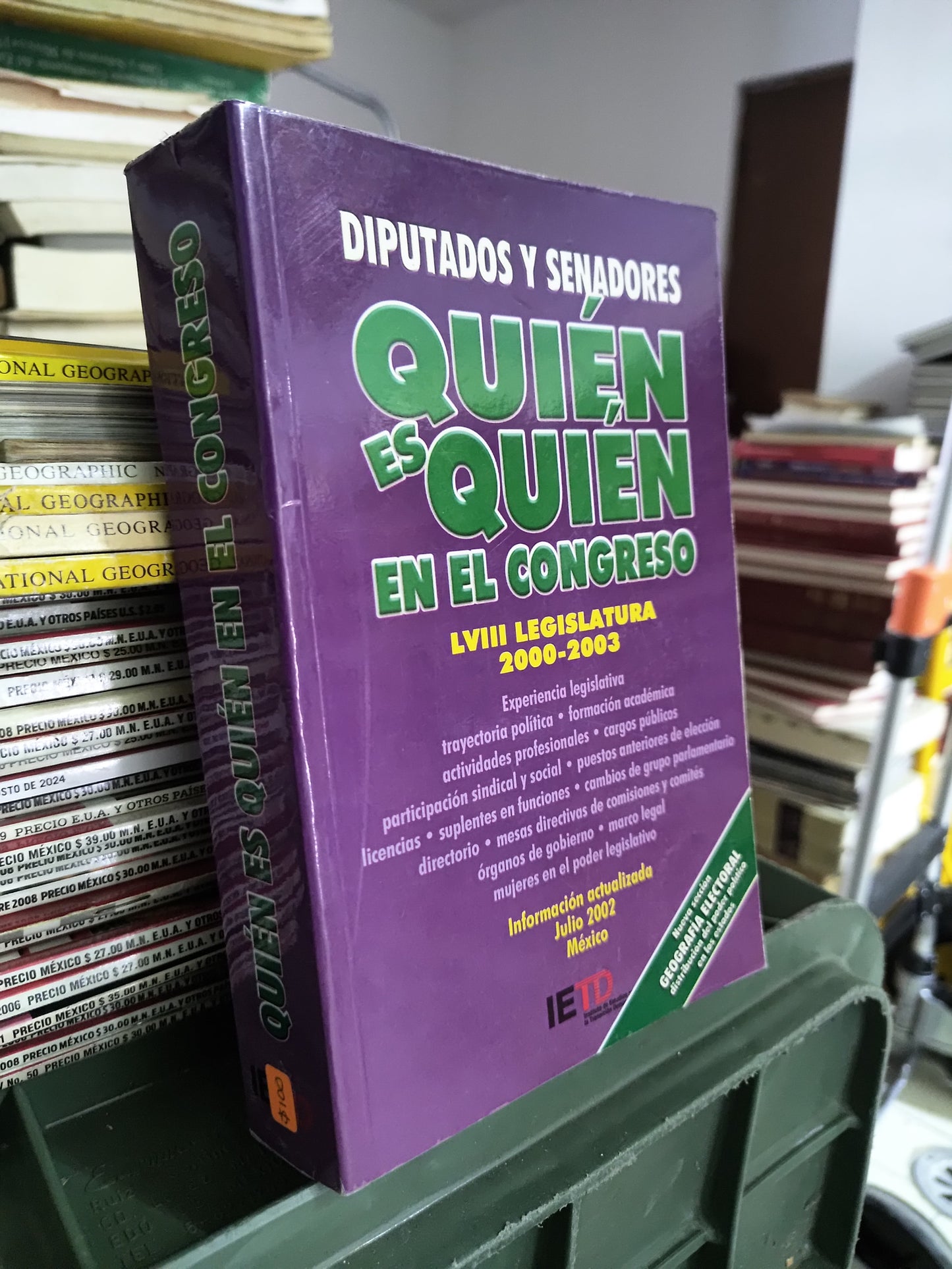 QUIEN ES QUIEN EN EL CONGRESO POR EDICIÓN IETD USADO POLITICAS JUAREZ 515