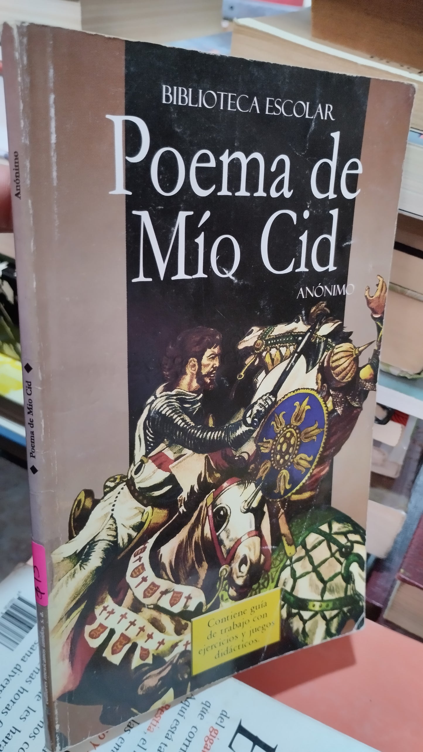 POEMA DE MIO CID POR EDITORIAL BIBLIOTECA ESCOLAR LIBRO USADO INFANTIL ALDAMA