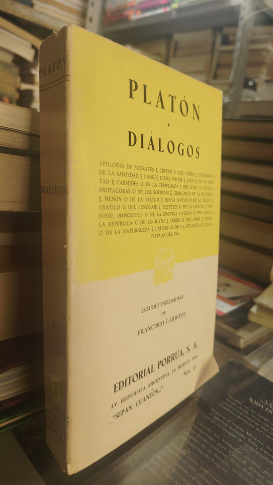 DIALOGOS POR  PLATON USADO NOVELA JUÁREZ 507