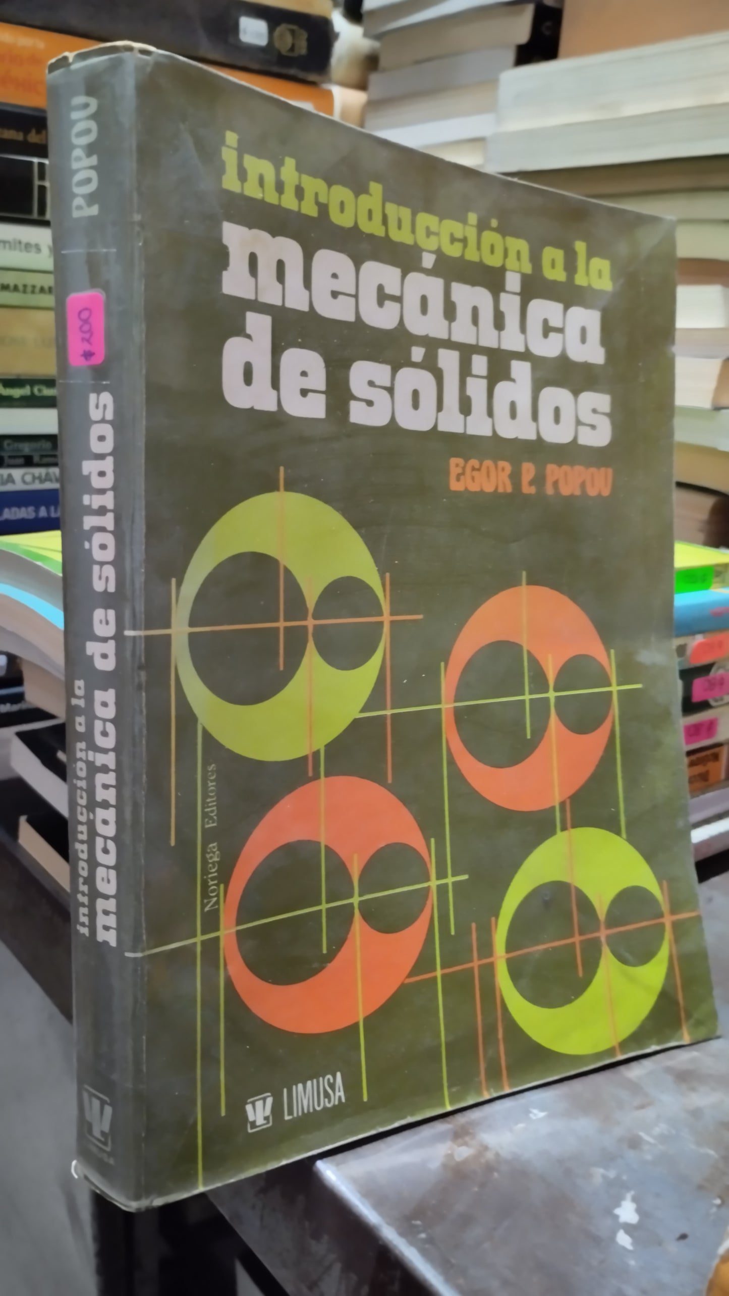 INTRODUCCION A LA MECANICA DE SOLIDOS POR EGOR P POPOU LIBRO USADO MATEMATICAS ALDAMA