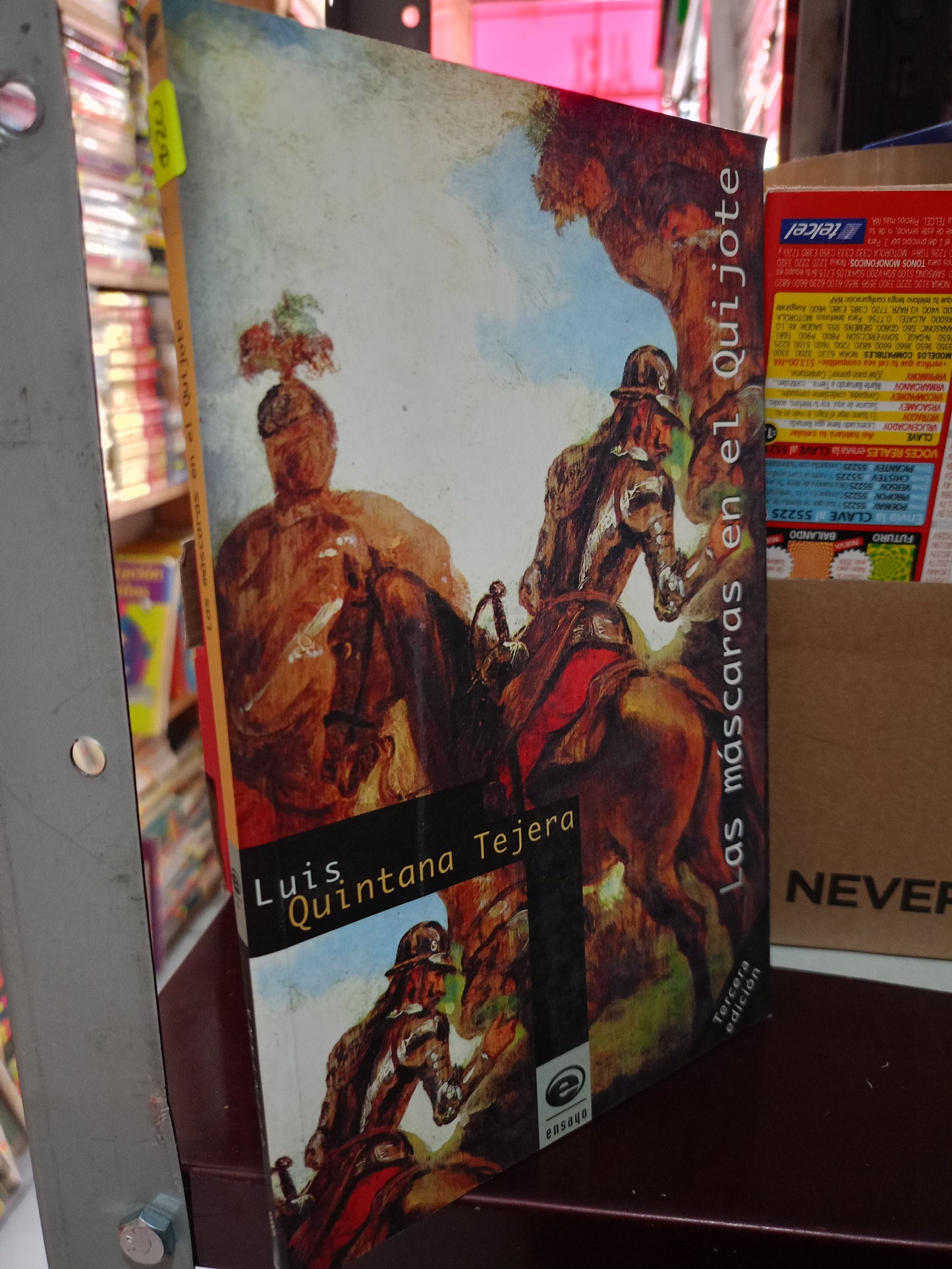 LAS MASCARAS EN EL QUIJOTE POR LUIS QUINTANA TEJERA USADO NOVELA LITERARIO 305