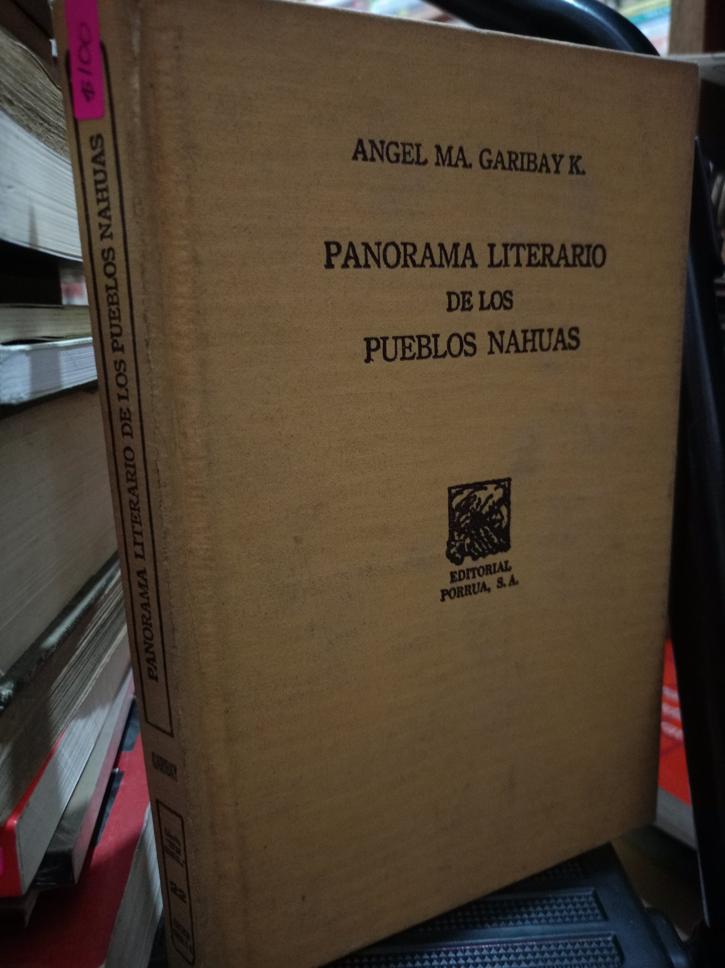 PANORAMA LITERARIO DE LOS PUEBLOS NAHUAS POR ANGEL MA. GARIBA K. USADO HISTORIA LITERARIO 305