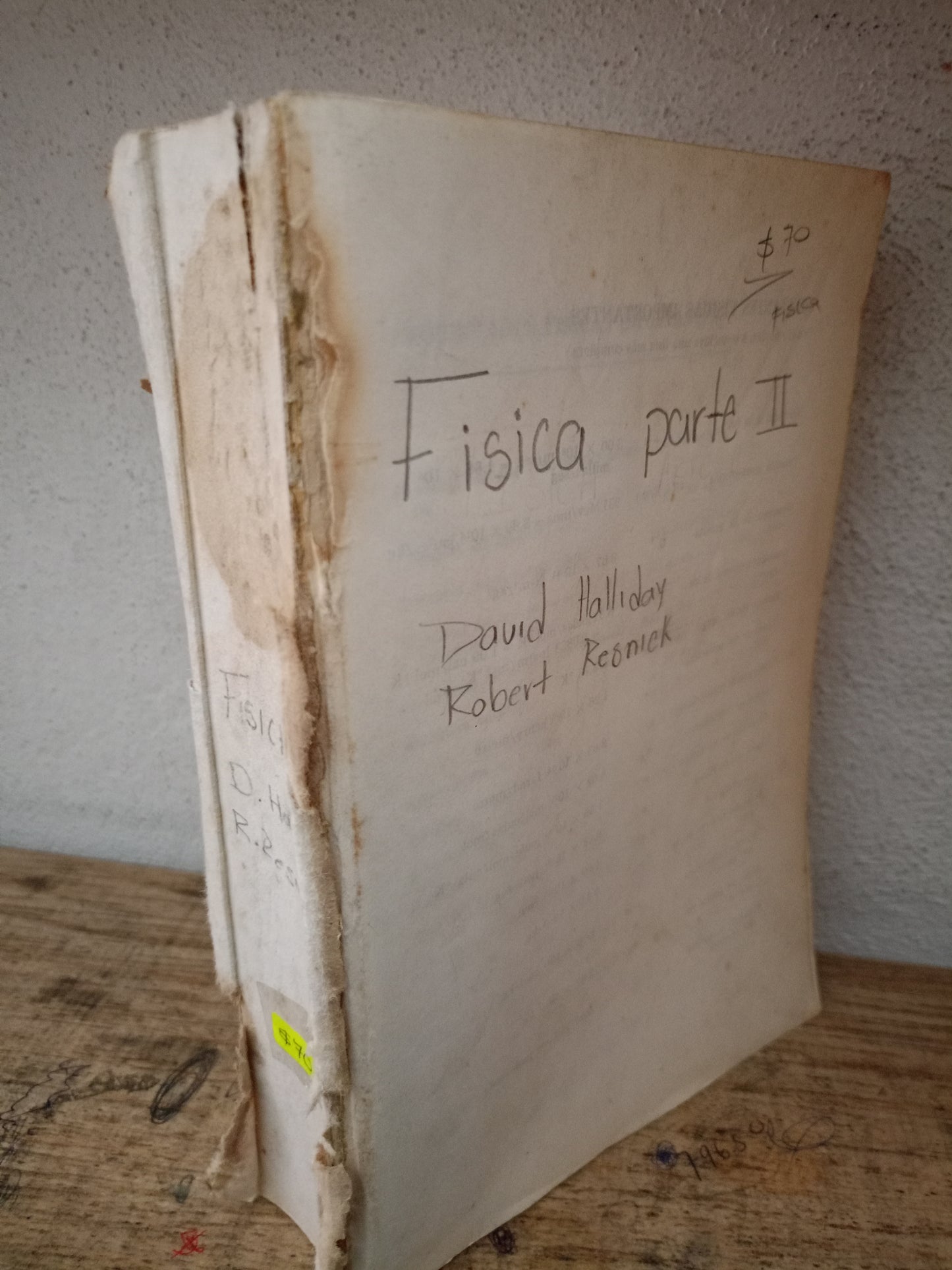 FISICA PARTE II POR DAVID HALLIDAY, ROBERT RESNICK USADO FISICA LITERARIO 305