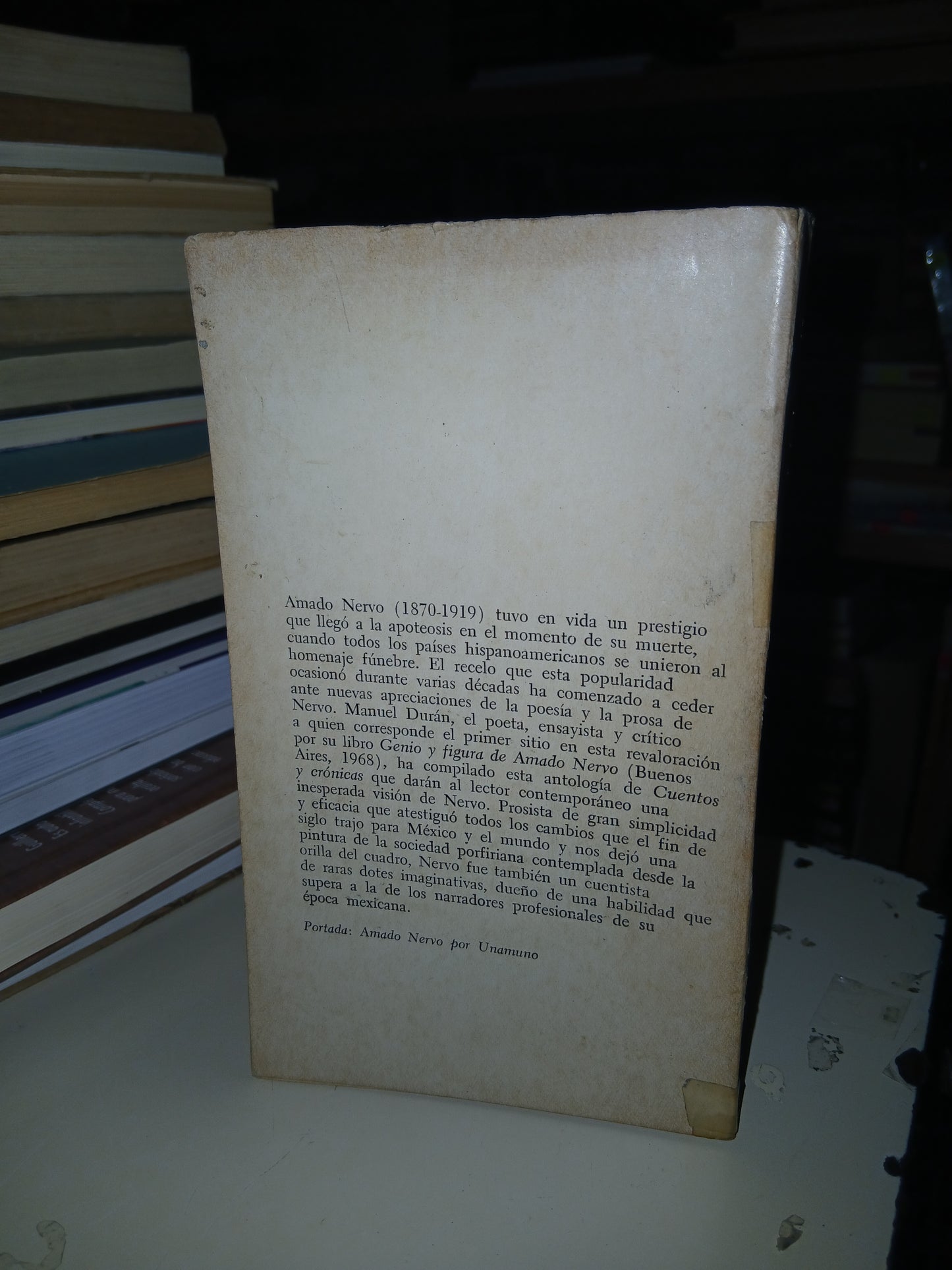 CUENTOS Y CRÓNICAS POR AMADO NERVO USADO ANTOLOGÍA LITERARIO 207