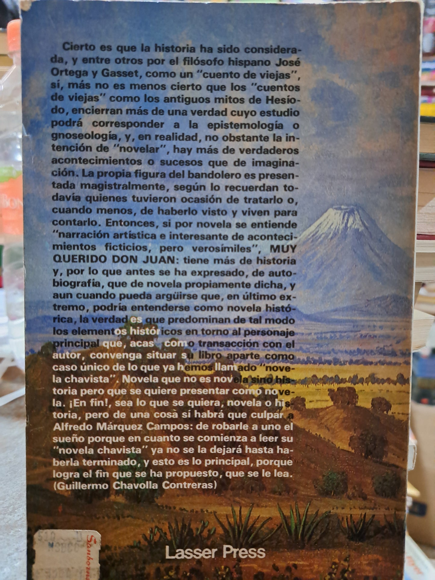 MUY QUERIDO DON JUAN: ALFREDO MÁRQUEZ CAMPOS USADO NOVELA ALDAMA