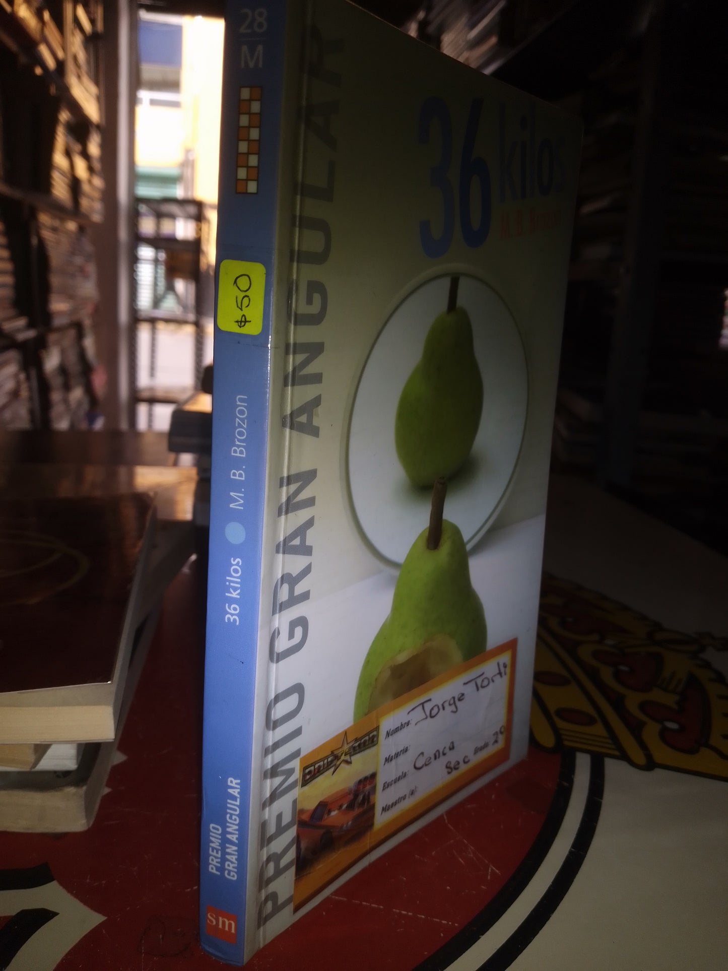 36 KILOS POR M B BROZON USADO NOVELAS LITERARIO 207