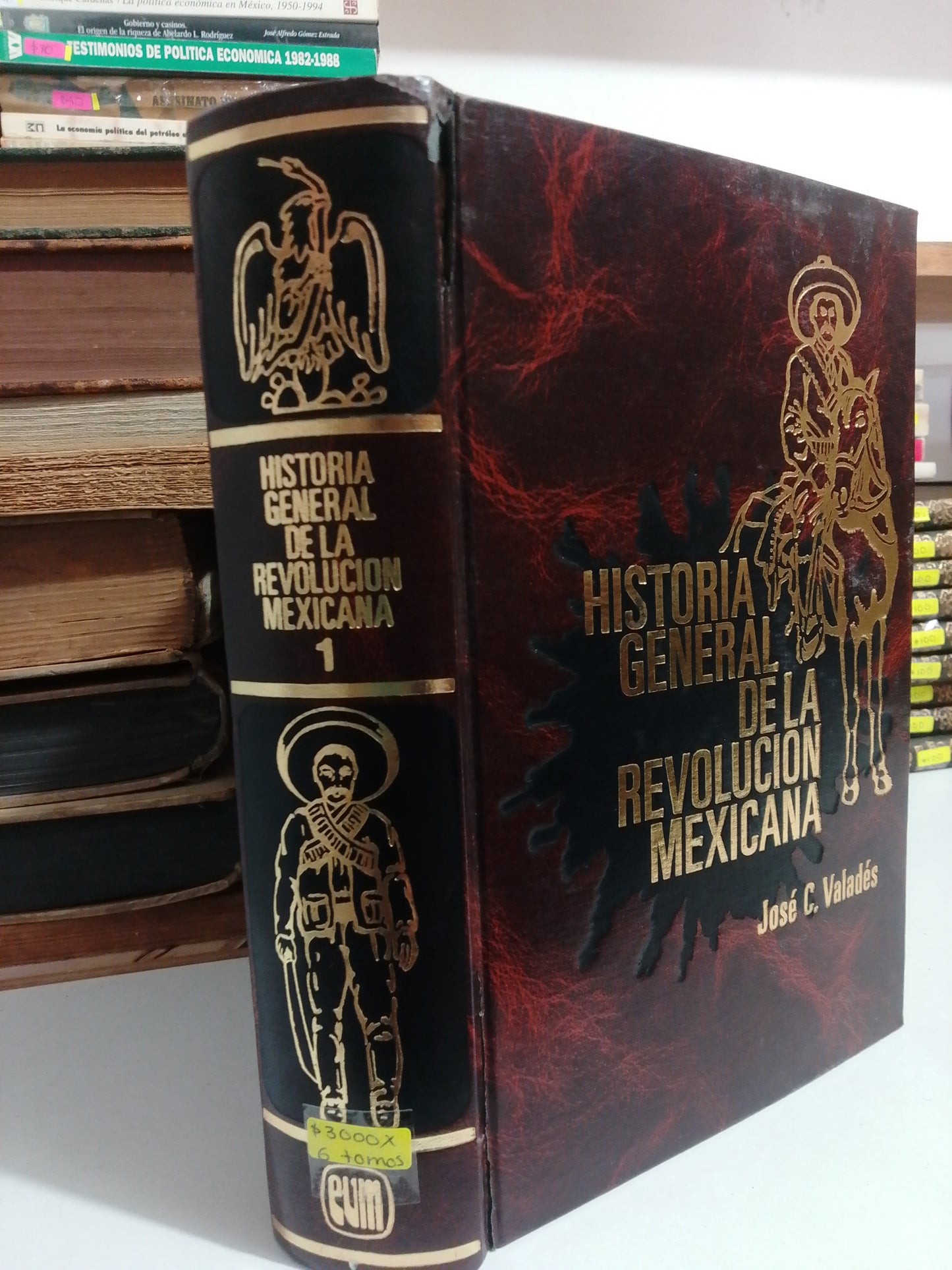 HISTORIA GENERAL DE LA REVOLUCION MEXICANA 6 TOMOS POR JOSE C. VALADES USADO HISTORIA JUAREZ
