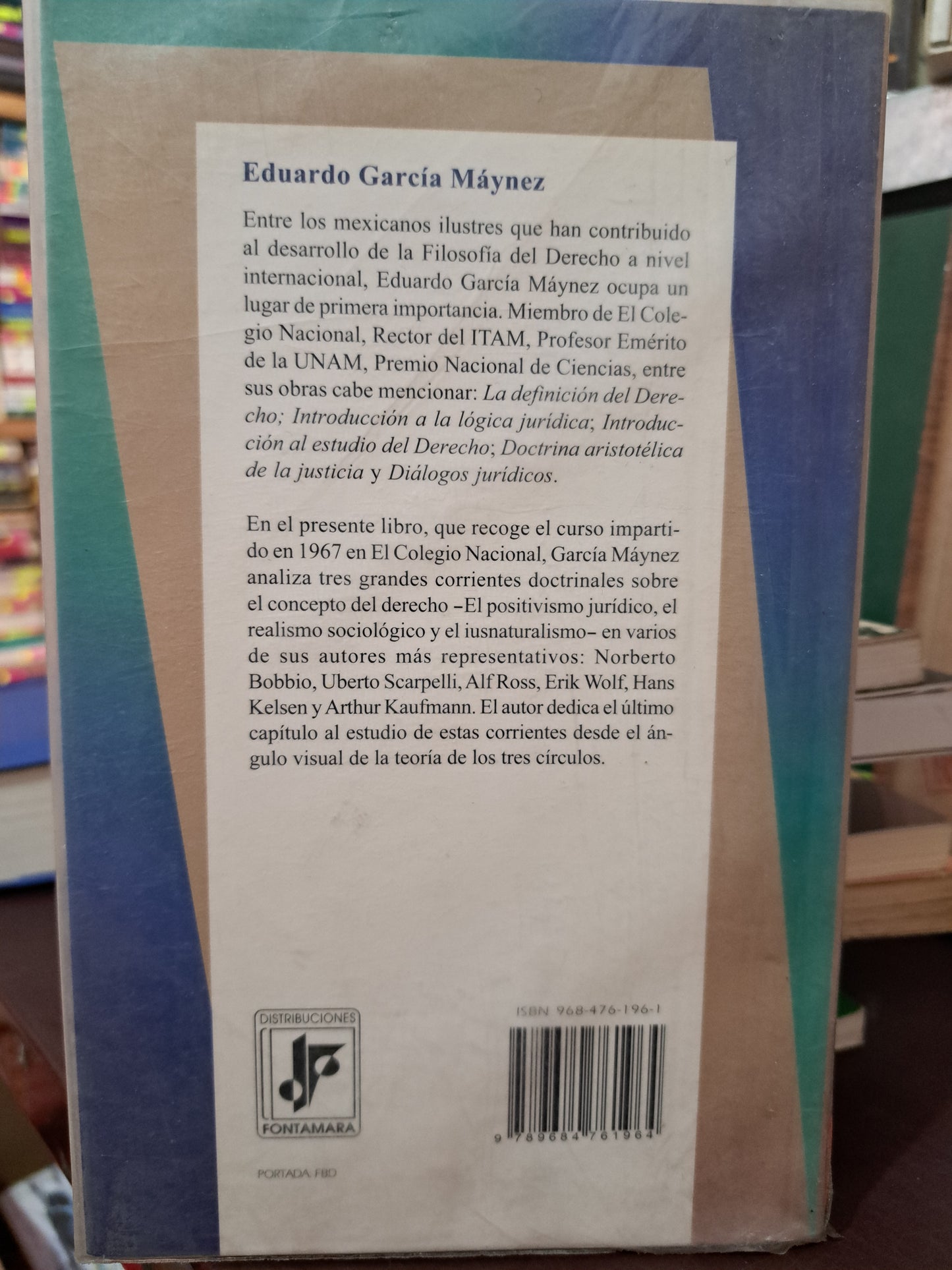 POSITIVISMO JURÍDICO, REALISMO SOCIOLÓGICO Y LUSNATURALISMO EDUARDO GARCÍA MÁYNEZ USADO DERECHO LITERARIO 305