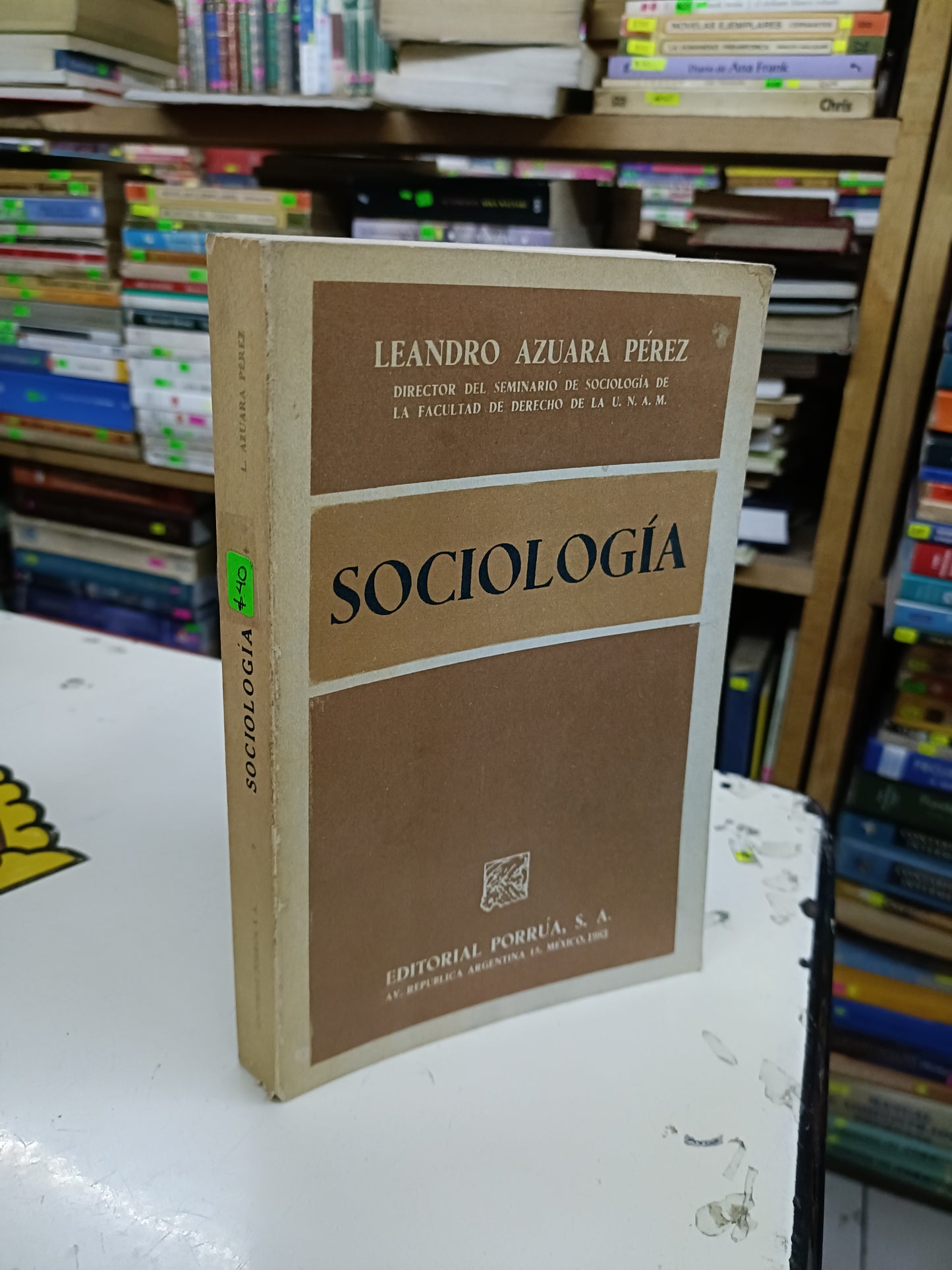 SOCIOLOGÍA POR LEANDRO AZUARA PÉREZ USADO SOCIOLOGÍA LITERARIO 207
