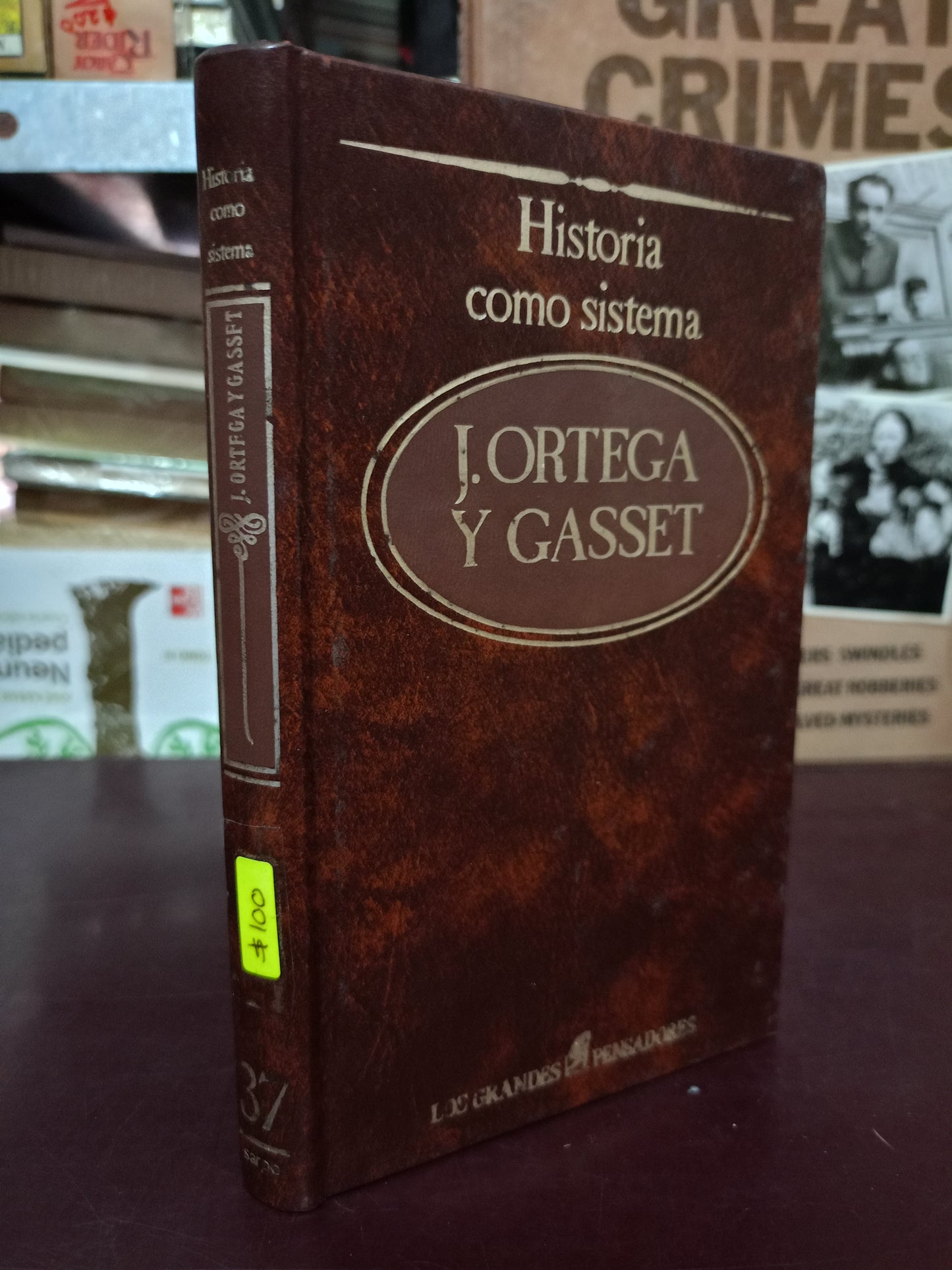 HISTORIA COMO SISTEMA POR JOSÉ ORTEGA Y GASSET USADO NOVELA LITERARIO 305