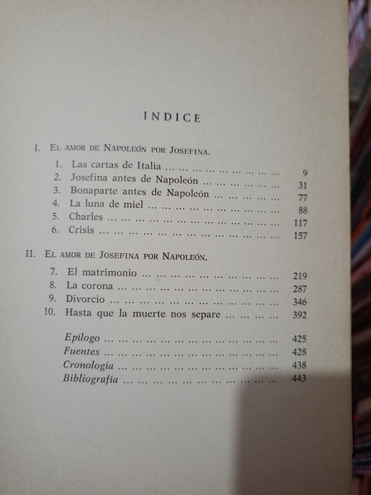 NAPOLEON Y JOSEFINA FRANCES MOSSIKER USADO NOVELA LITERARIO 305