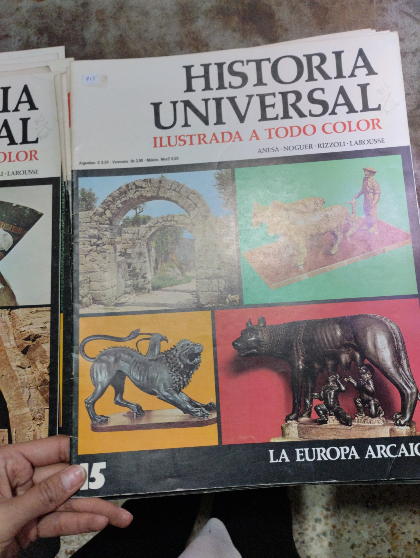 HISTORIA UNIVERSAL ILUSTRADA A TODO COLOR POR ANESA NOGUER RIZZOLI LAROUSSE USADO ARTE ALDAMA