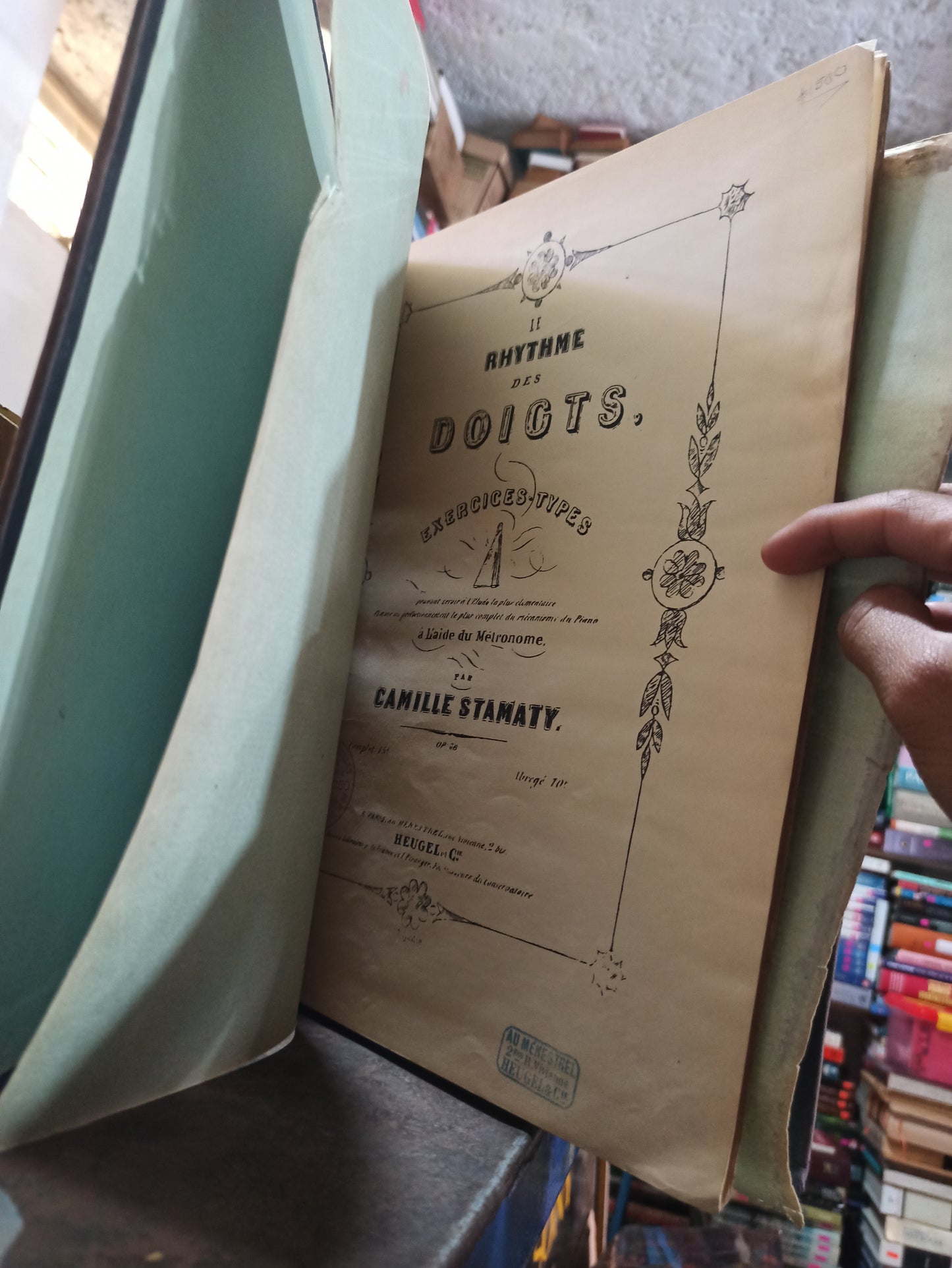 LE RHYTHME DES DOICTS POR CAMILLE STAMATY USADO ANTIGUOS ALDAMA