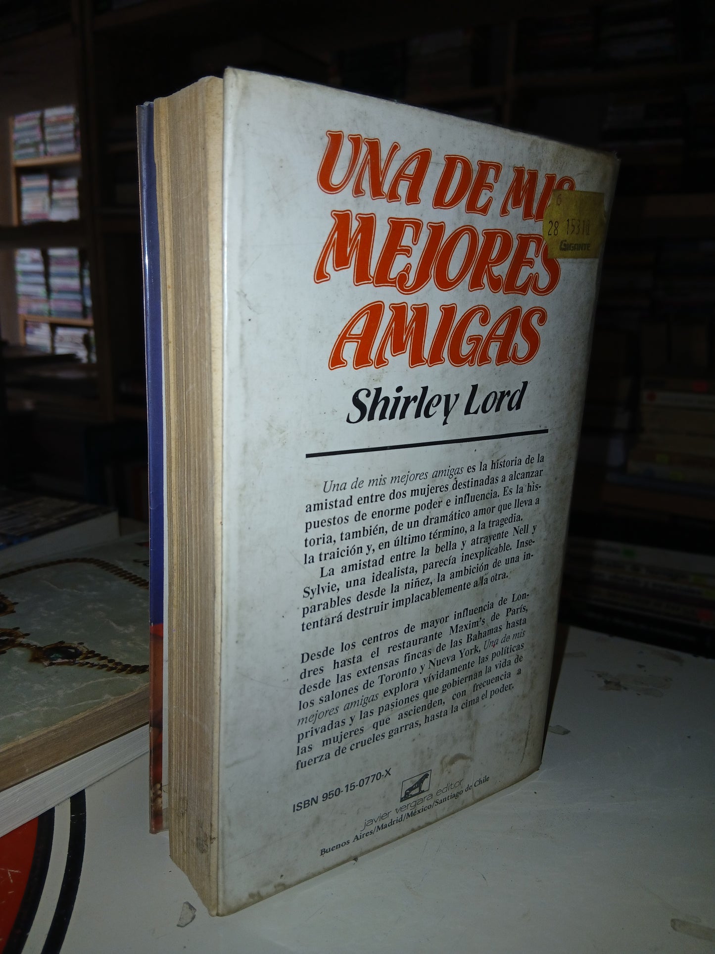 UNA DE MIS MEJORES AMIGAS POR SHIRLEY LORD USADO NOVELA LITERARIO 207