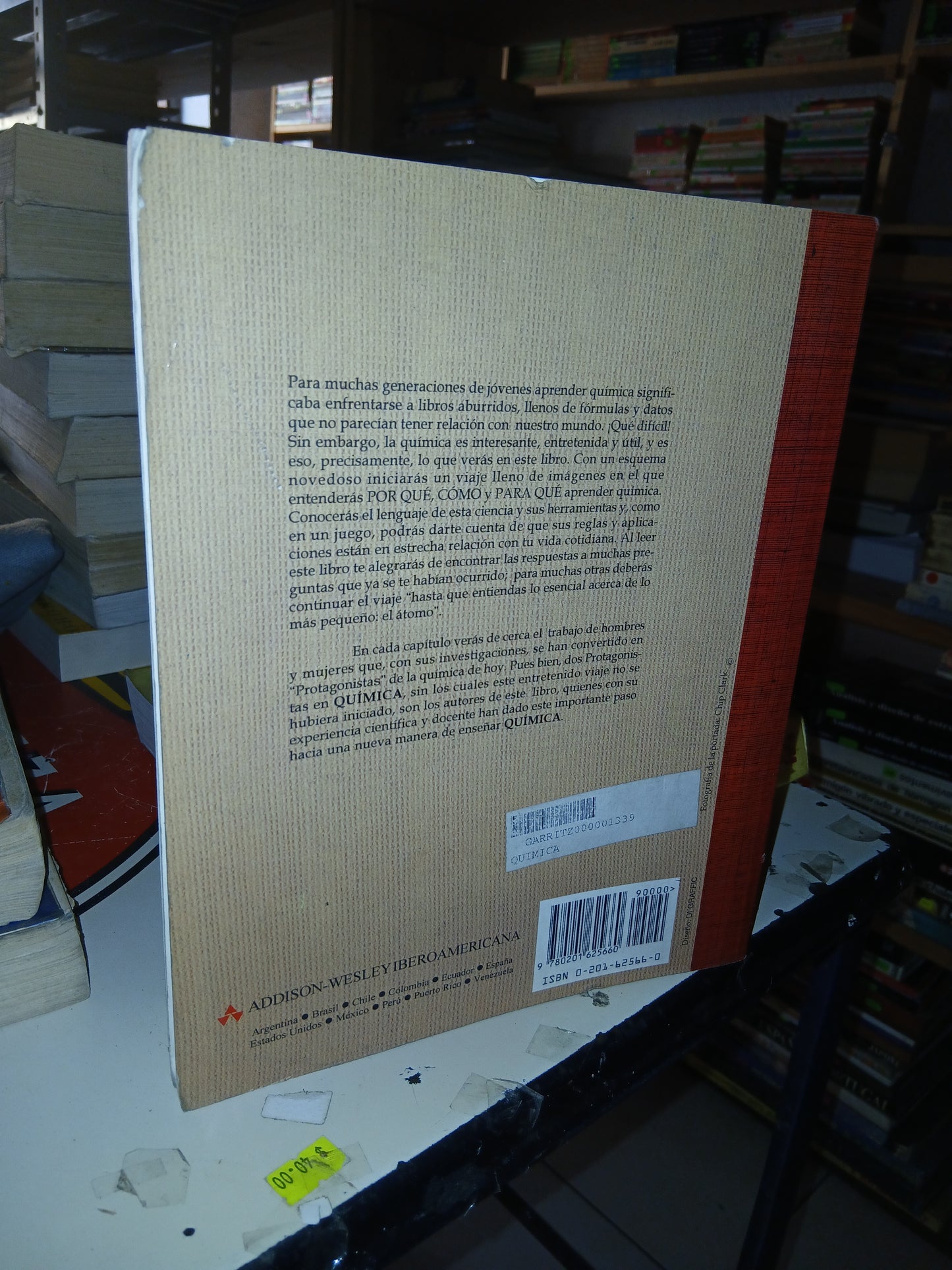 QUÍMICA POR A. GARRITZ Y J.A. CHAMIZO USADO QUÍMICA LITERARIO 207