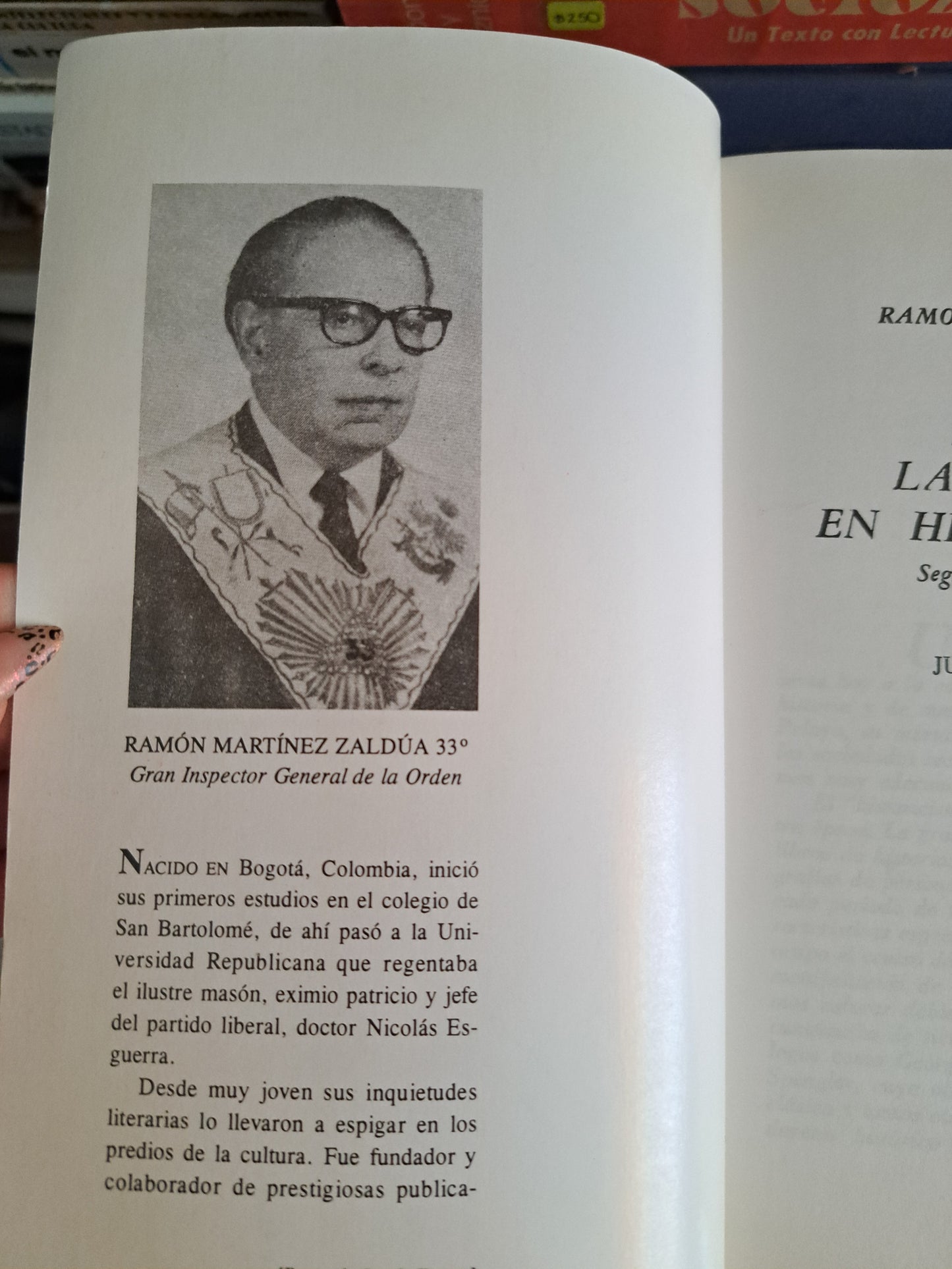 HISTORIA DE LA MASONERÍA EN HISPANOAMÉRICA ¿ES O NO RELIGIÓN LA MASONERÍA? RAMÓN MARTÍNEZ ZALDUA USADO MASONERÍA ALDAMA