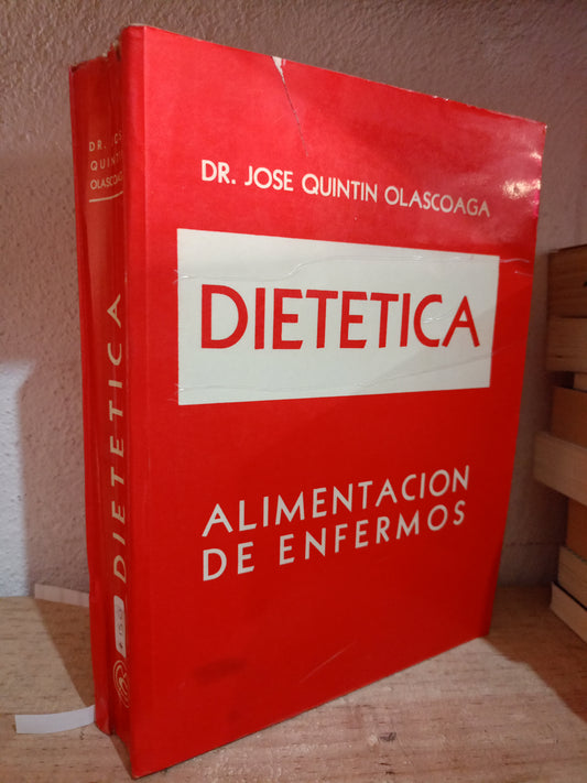 DIETETICA ALIMENTACION PARA ENFERMOS POR JOSE QUINTIN OLASCOAGA USADO SALUD LITERARIO 305