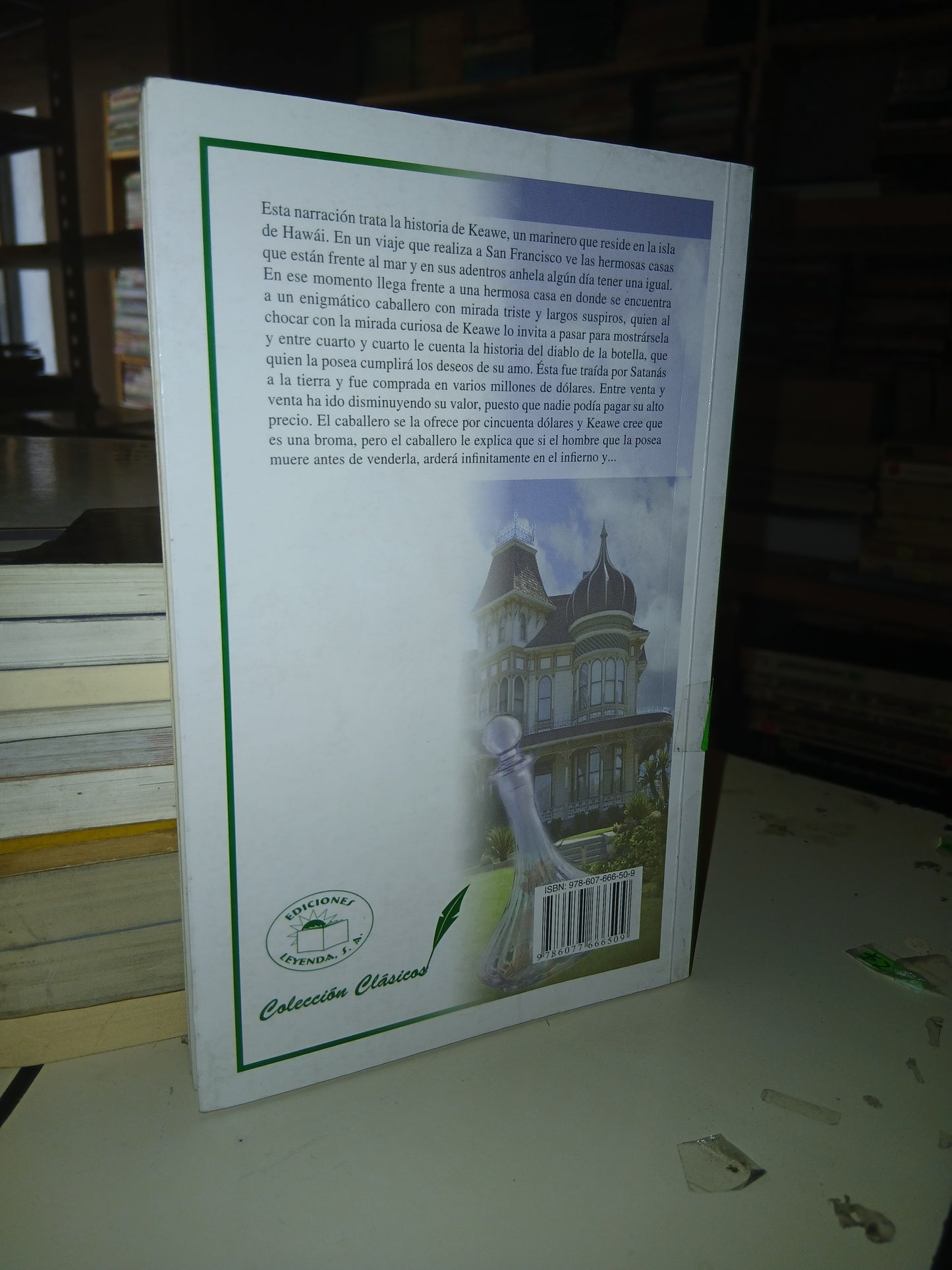 EL DIABLO DE LA BOTELLA POR ROBERT L. STEVENSON USADO NOVELA LITERARIO 207