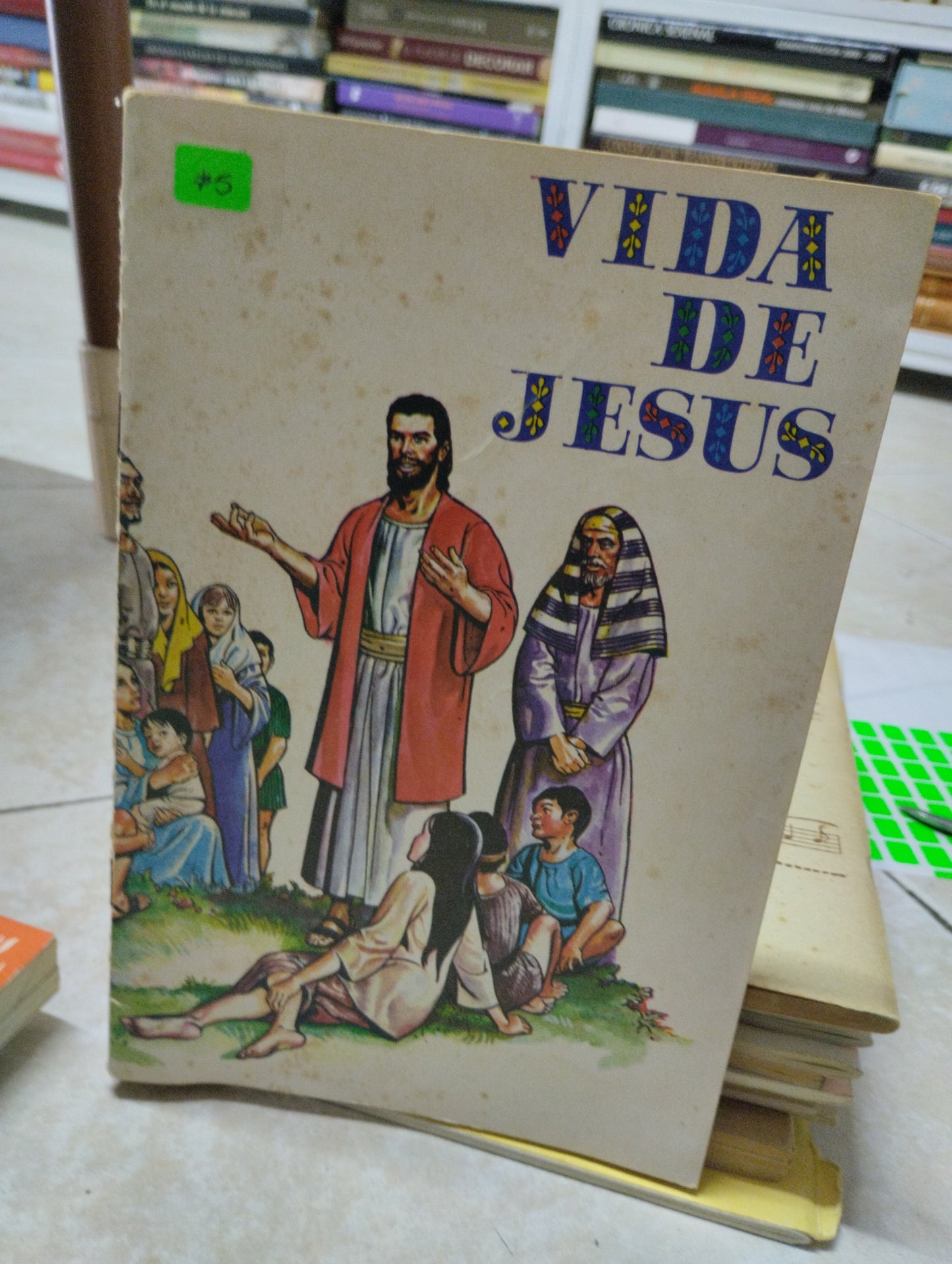 VIDA DE JESUS, SOCIEDADES BIBLICAS UNIDAS, USADO, RELIGION, JUAREZ 515