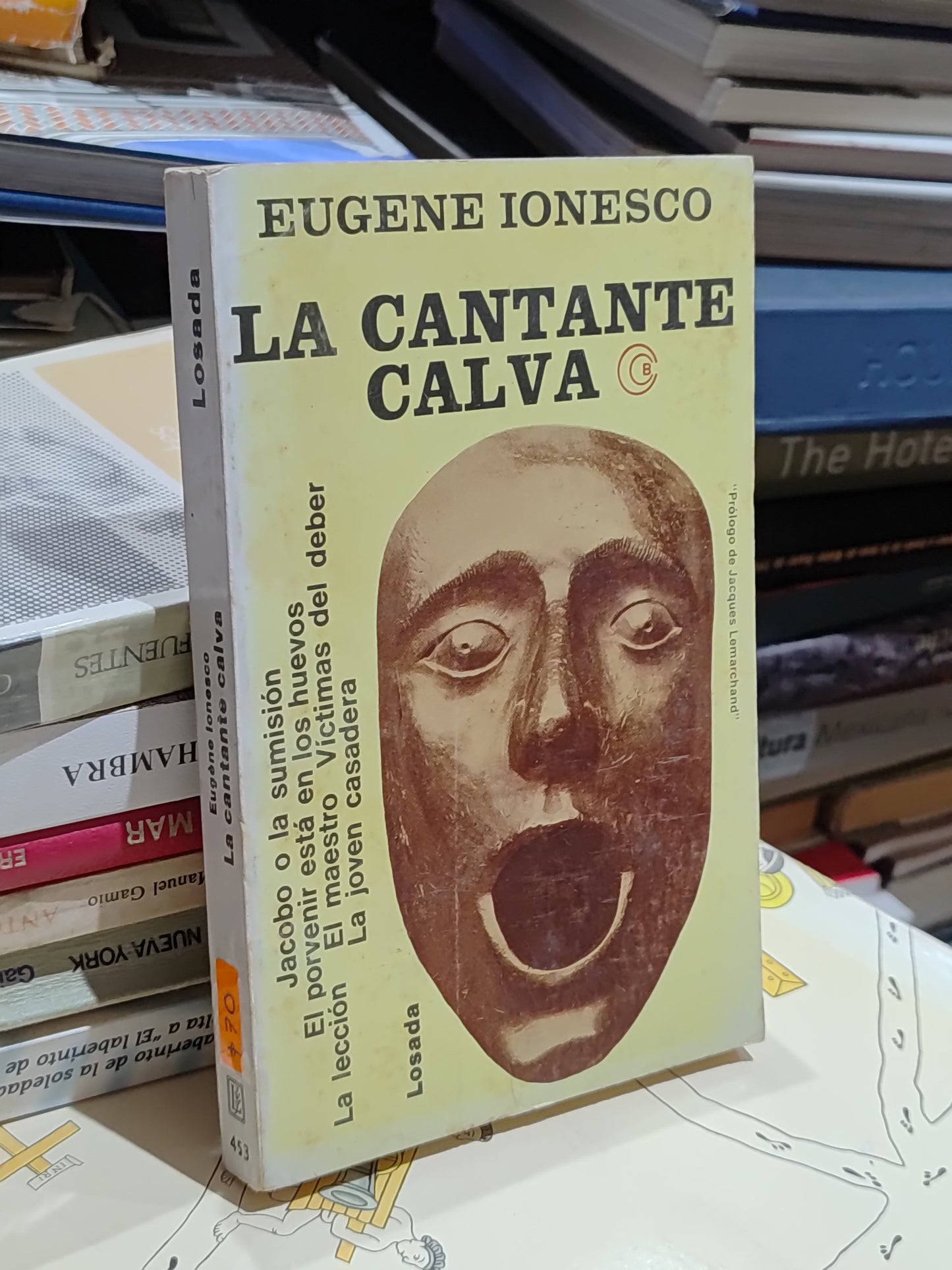 LA CANTANTE CALVA POR EUGENE IONESCO USADO NOVELAS JUAREZ 515
