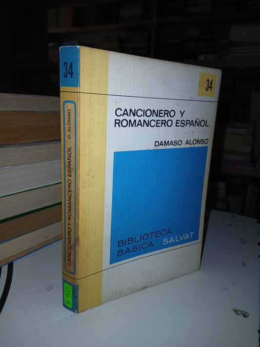 CANCIONERO Y ROMANCERO ESPAÑOL POR DAMASO ALONSO USADO NOVELA LITERARIO 207
