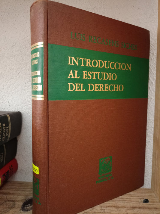 INTRODUCCIÓN AL ESTUDIO DEL DERECHO POR LUIS RECASENS SICHES USADO DERECHO LITERARIO 305