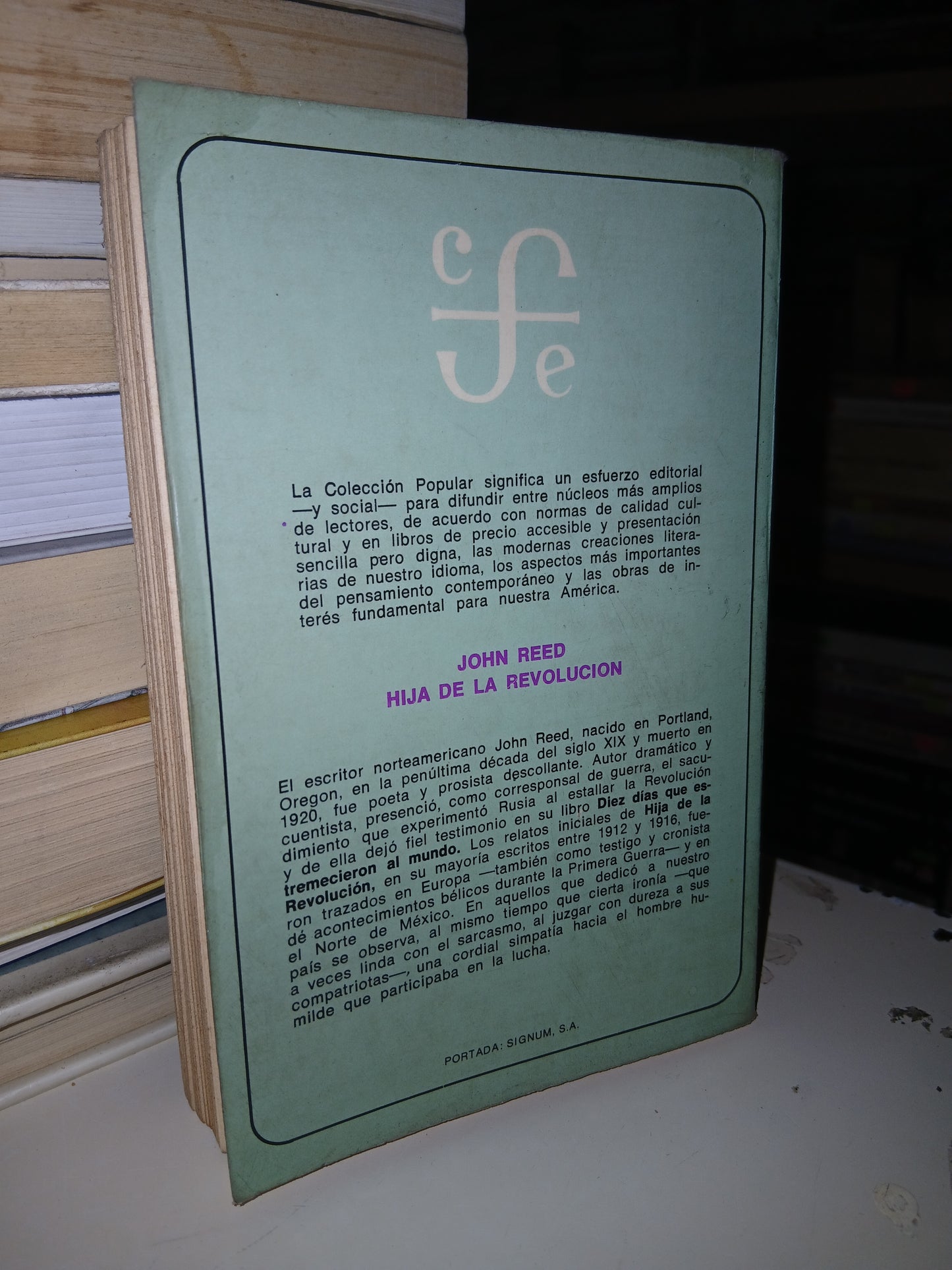HIJA DE LA REVOLUCIÓN POR JOHN REED USADO NOVELA LITERARIO 207